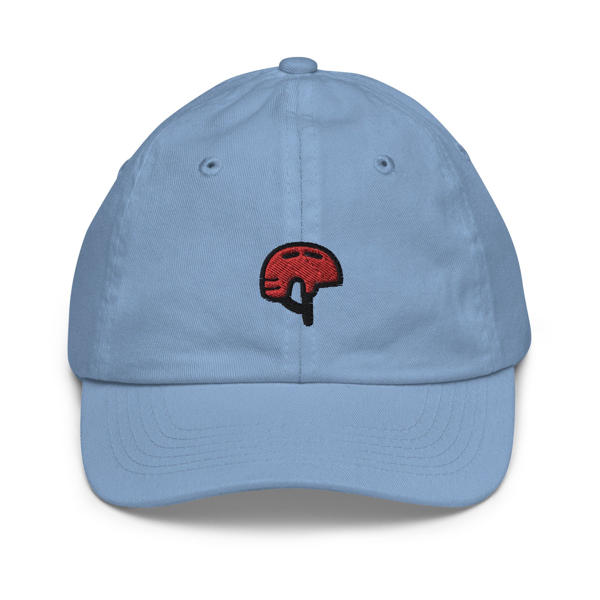Bike Helmet Youth Baseball Cap, Handmade Kids Hat, Embroidered Childrens Hat Gift - Multiple Colors