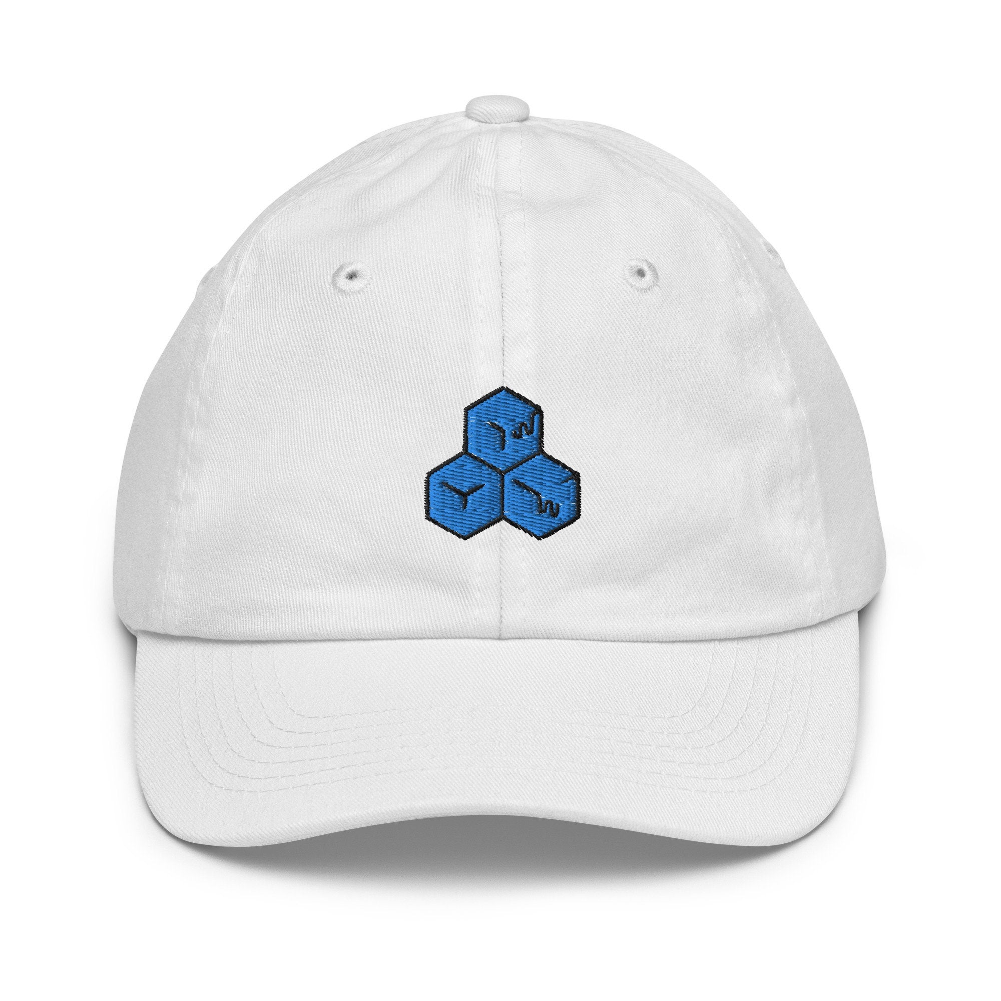 Ice Cubes Youth Baseball Cap, Handmade Kids Hat, Embroidered Childrens Hat Gift - Multiple Colors