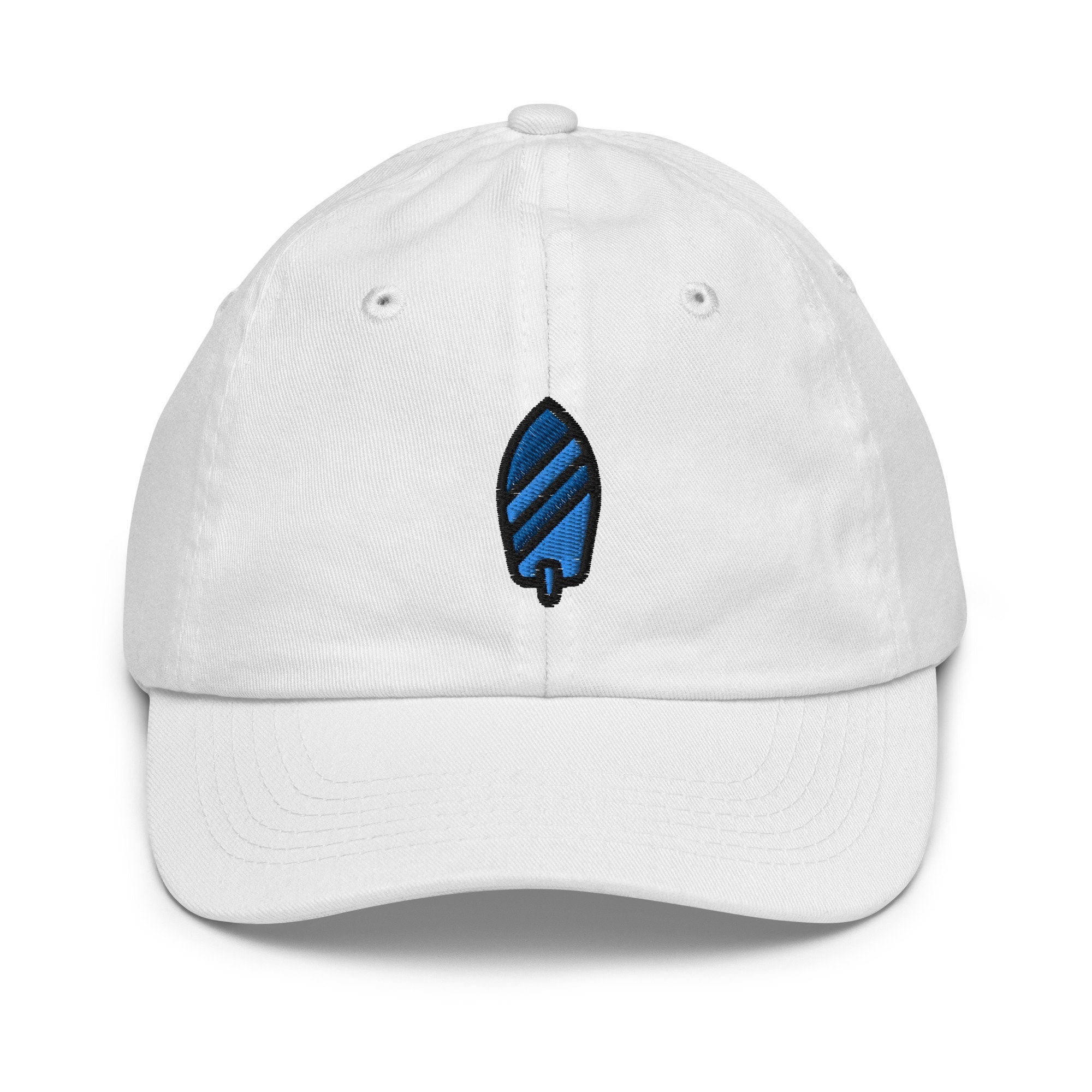 Surfboard Youth Baseball Cap, Handmade Kids Hat, Embroidered Childrens Hat Gift - Multiple Colors