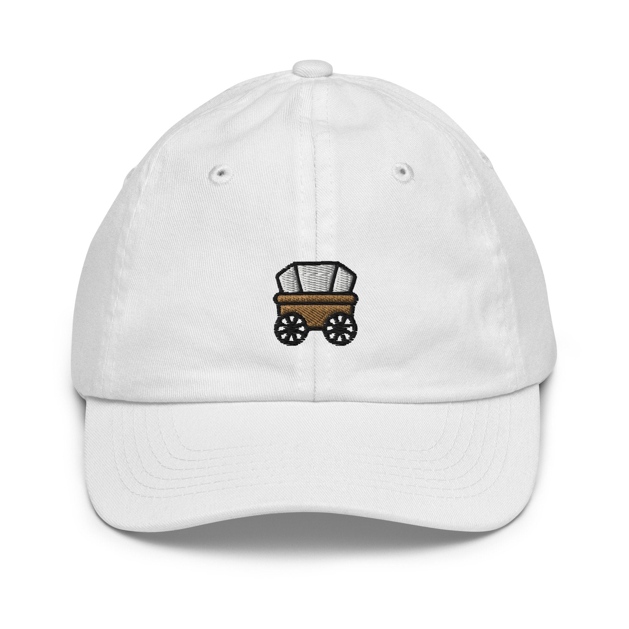 Covered Wagon Youth Baseball Cap, Handmade Kids Hat, Embroidered Childrens Hat Gift - Multiple Colors