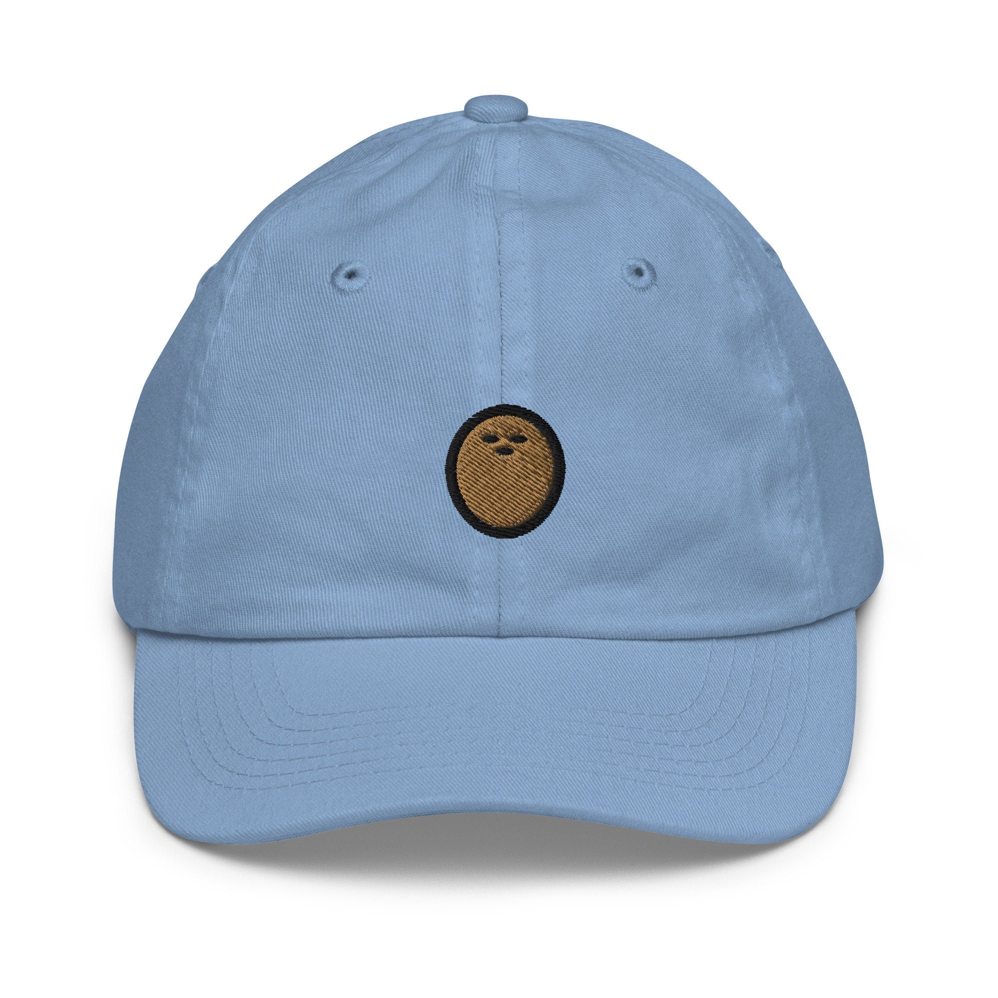 Coconut Youth Baseball Cap, Handmade Kids Hat, Embroidered Childrens Hat Gift - Multiple Colors