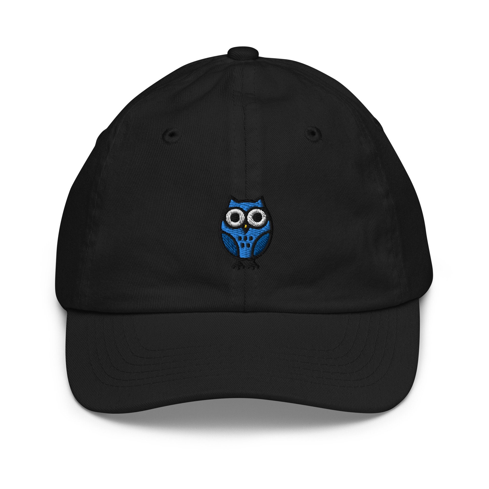 Owl Youth Baseball Cap, Handmade Kids Hat, Embroidered Childrens Hat Gift - Multiple Colors