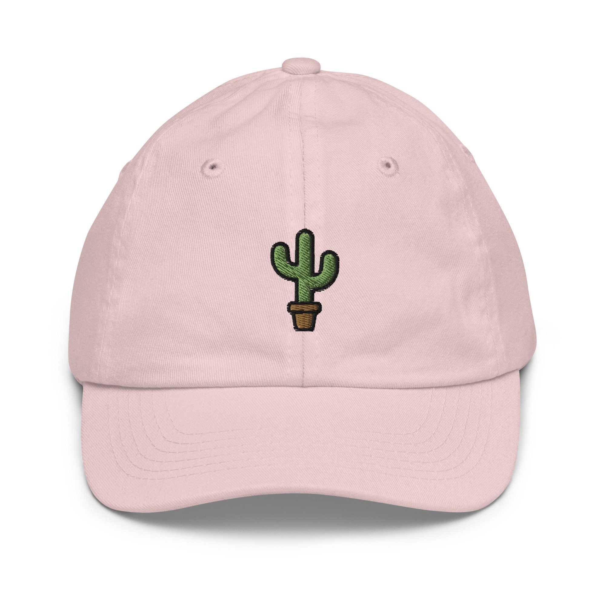 Cactus Youth Baseball Cap, Handmade Kids Hat, Embroidered Childrens Hat Gift - Multiple Colors