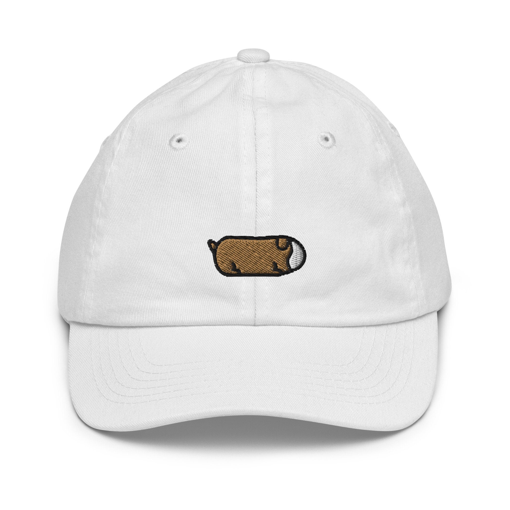 Guinea Pig Youth Baseball Cap, Handmade Kids Hat, Embroidered Childrens Hat Gift - Multiple Colors