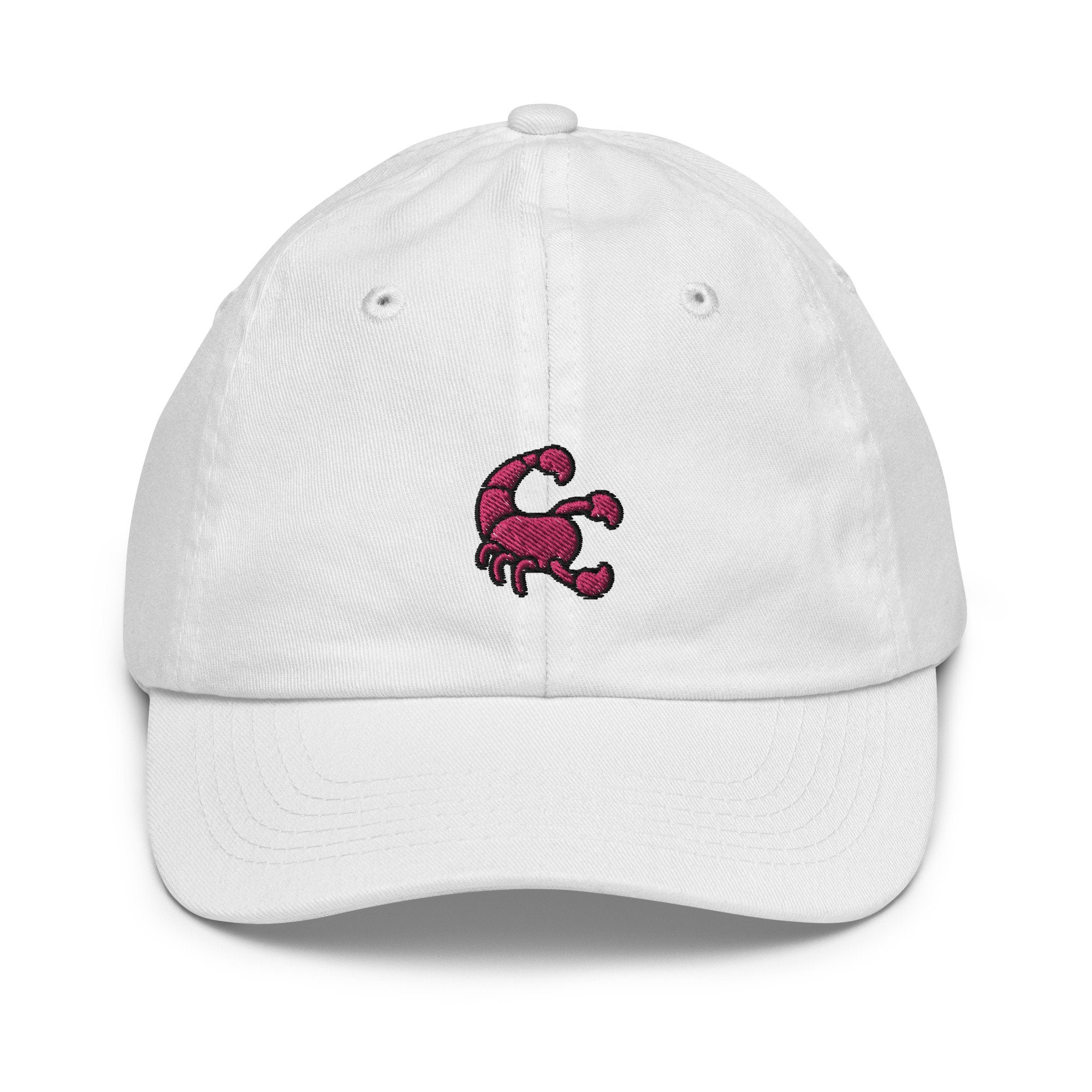 Scorpion Youth Baseball Cap, Handmade Kids Hat, Embroidered Childrens Hat Gift - Multiple Colors