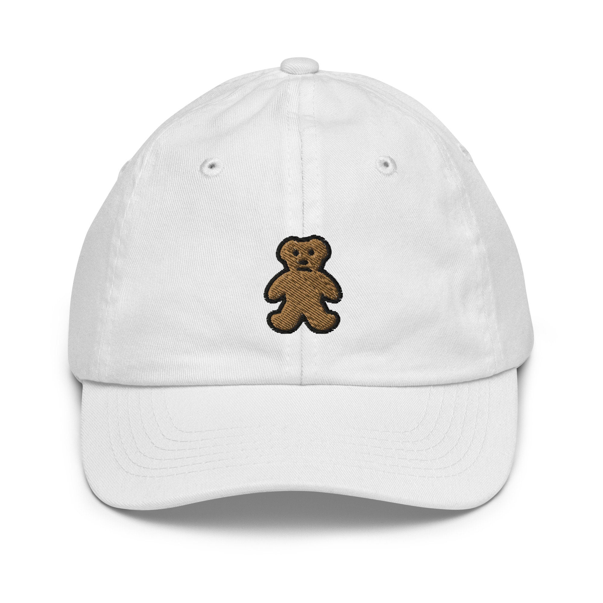 Teddy Bear Youth Baseball Cap, Handmade Kids Hat, Embroidered Childrens Hat Gift - Multiple Colors
