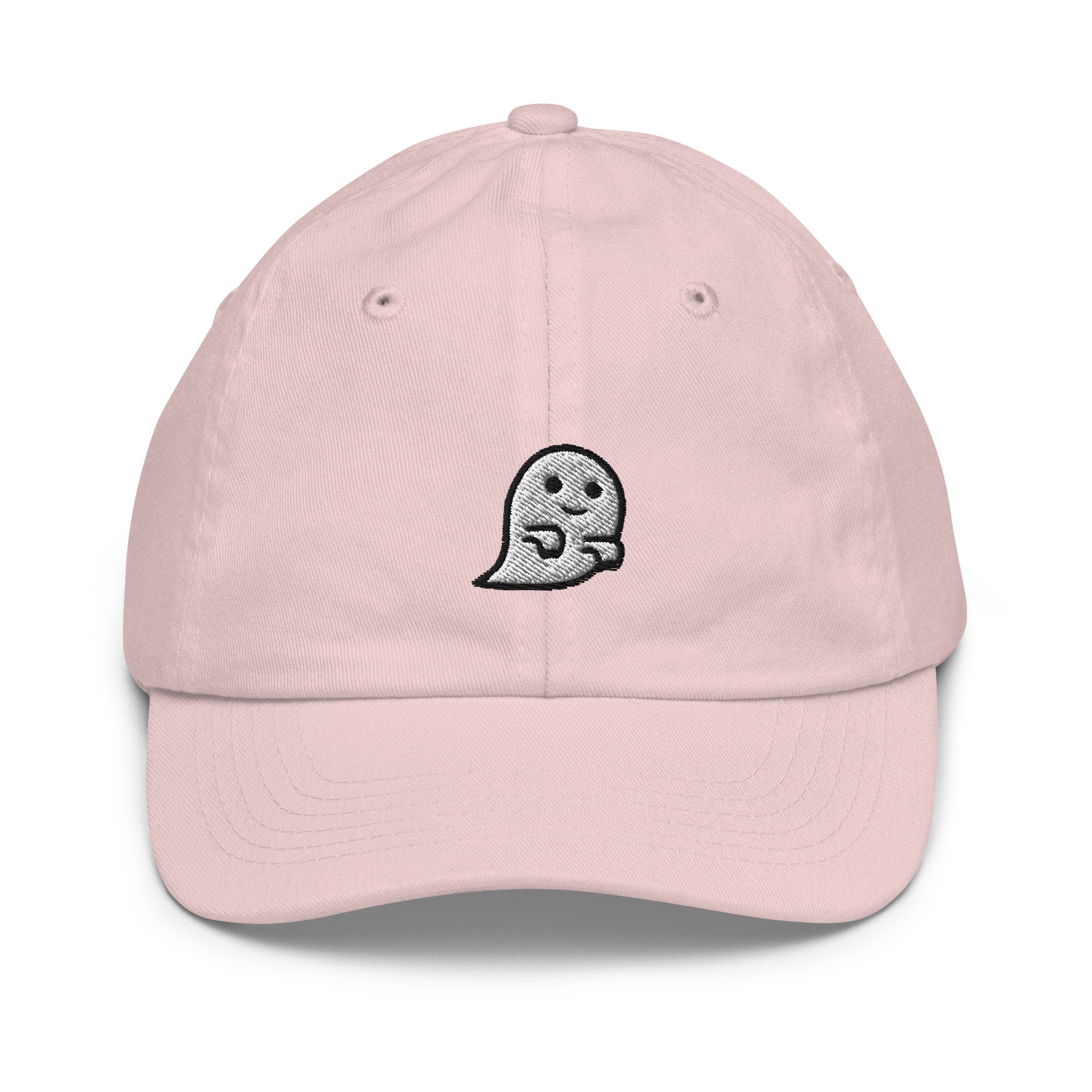 Ghost Youth Baseball Cap, Handmade Kids Hat, Embroidered Childrens Hat Gift - Multiple Colors