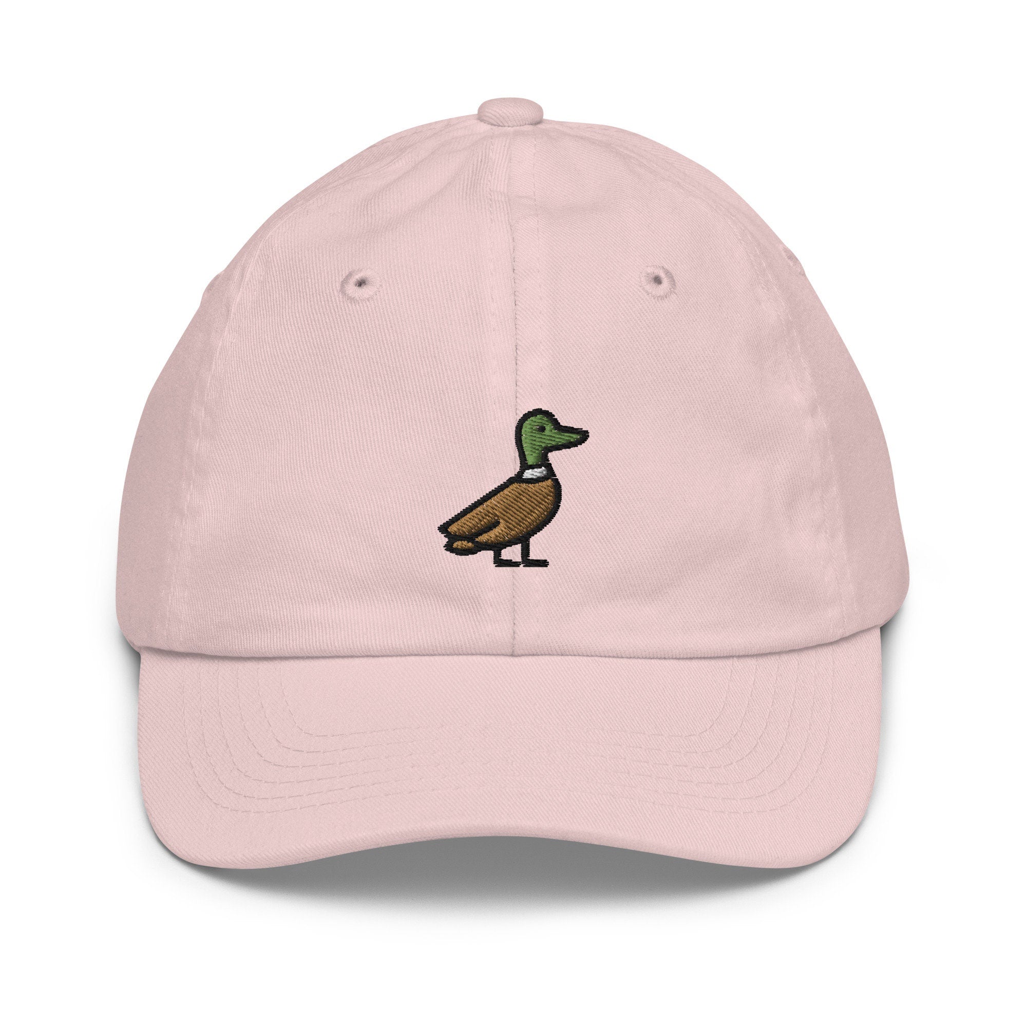 Duck Youth Baseball Cap, Handmade Kids Hat, Embroidered Childrens Hat Gift - Multiple Colors