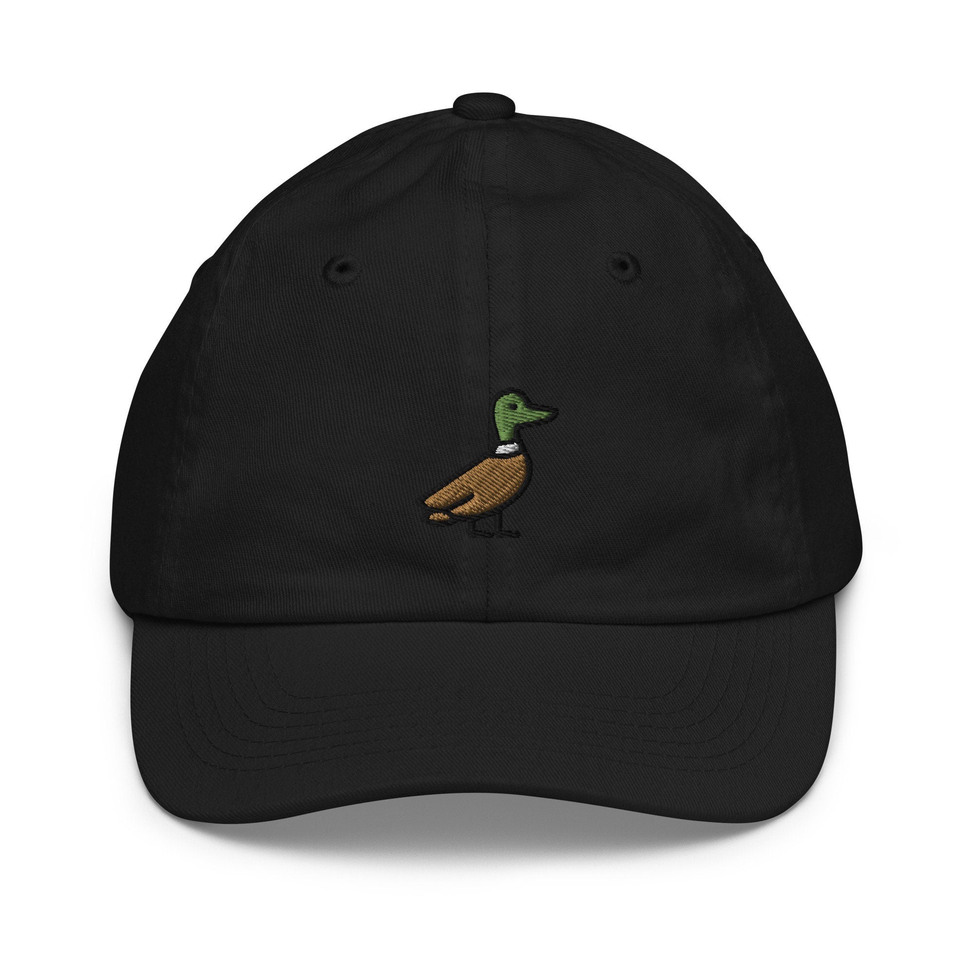 Duck Youth Baseball Cap, Handmade Kids Hat, Embroidered Childrens Hat Gift - Multiple Colors