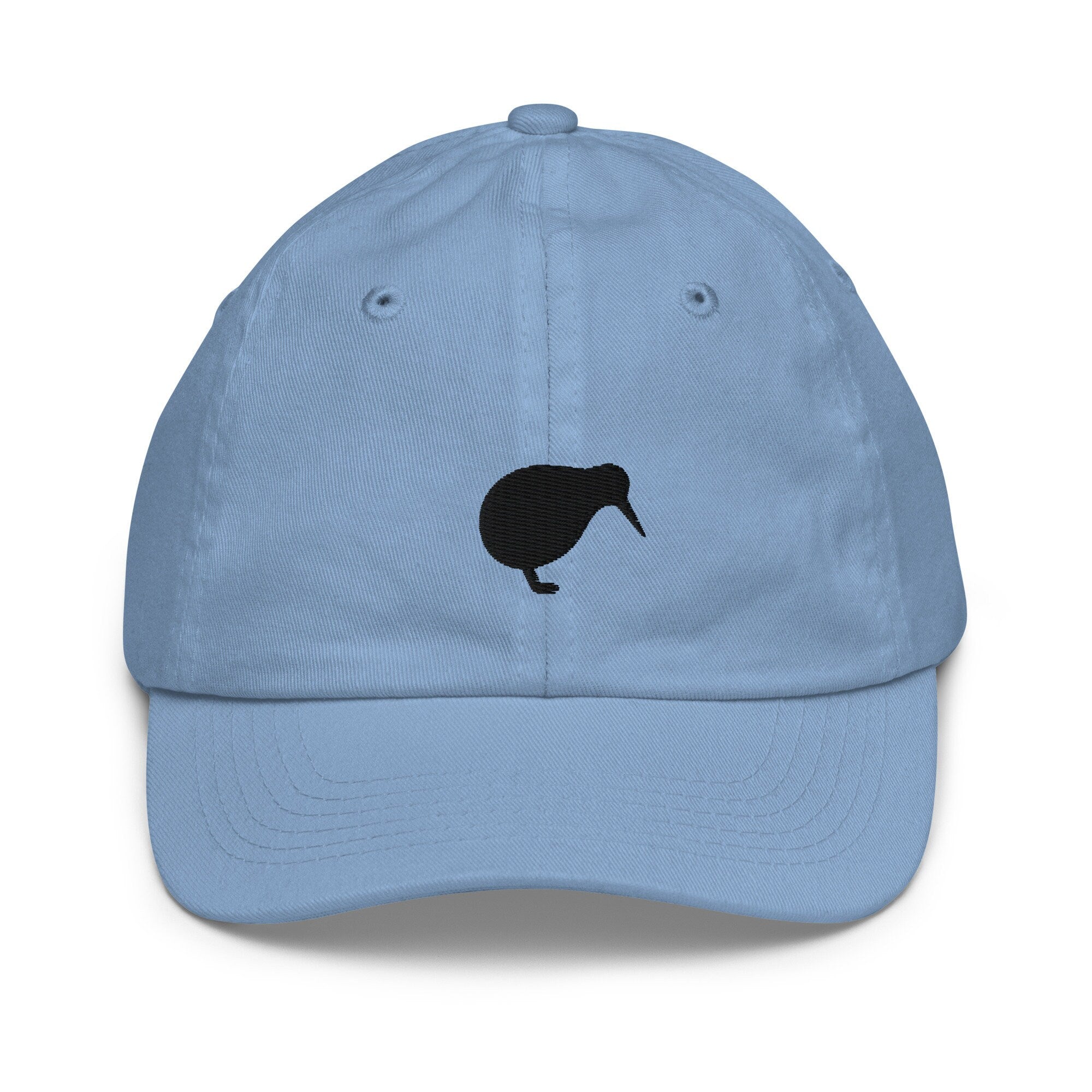 Kiwi Bird Youth Baseball Cap, Handmade Kids Hat, Embroidered Childrens Hat Gift - Multiple Colors