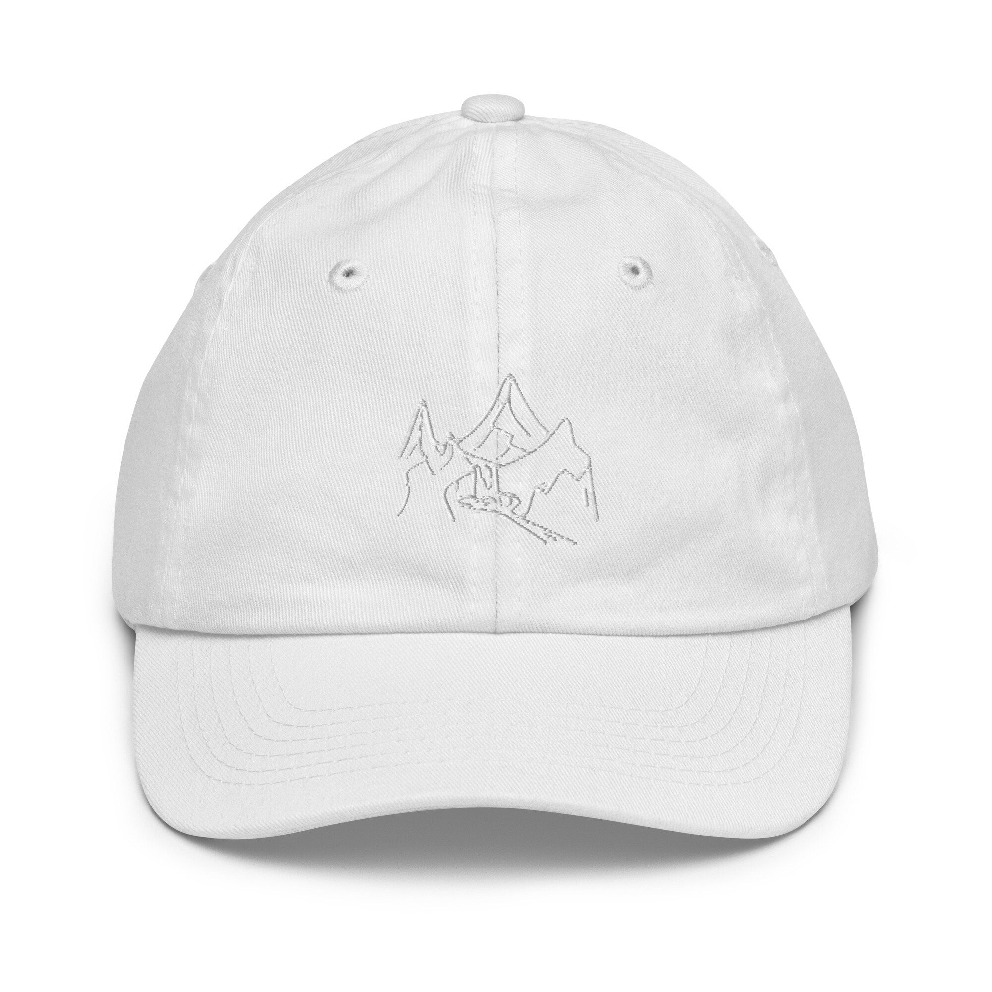 Waterfall Youth Baseball Cap, Handmade Kids Hat, Embroidered Childrens Hat Gift - Multiple Colors