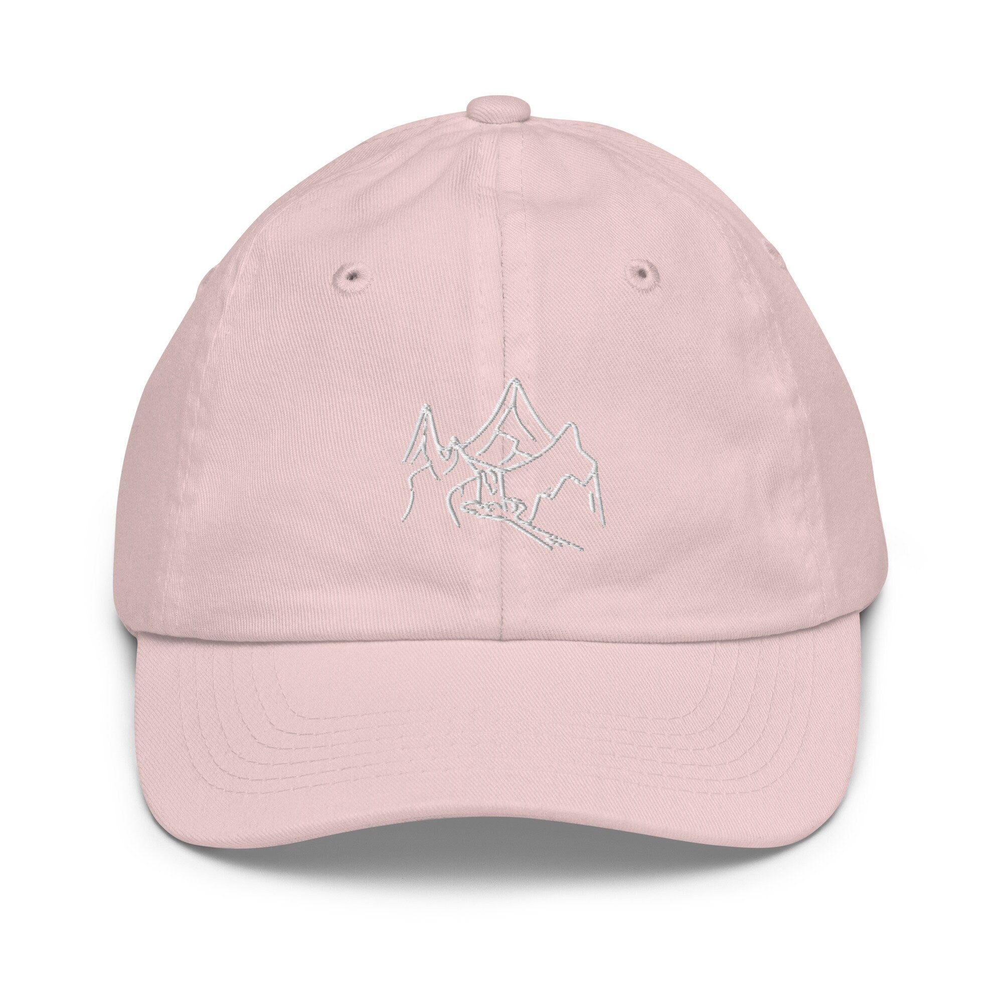 Waterfall Youth Baseball Cap, Handmade Kids Hat, Embroidered Childrens Hat Gift - Multiple Colors