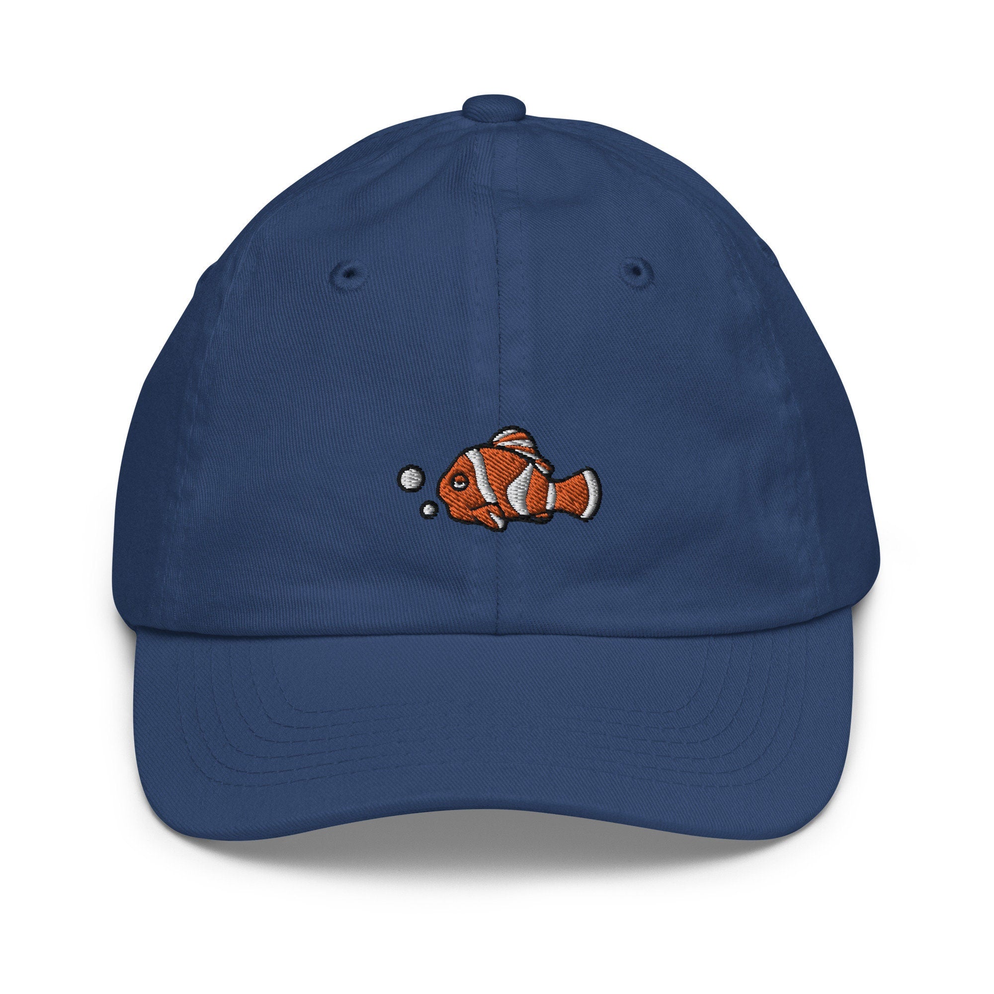 Clown Fish Youth Baseball Cap, Handmade Kids Hat, Embroidered Childrens Hat Gift - Multiple Colors