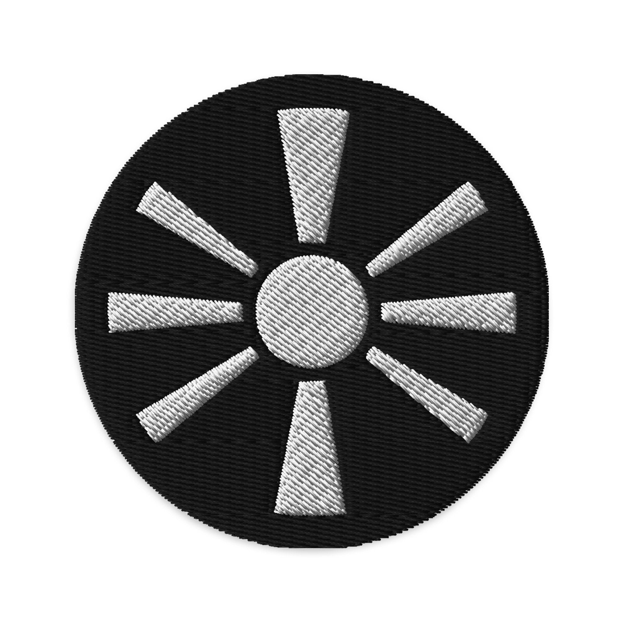 Macadamia Embroidered Patch, 3" Macadamia Flag Patch, Circular Macadamia Patch Embroidery, Iron on/Sew on Patch Embroidery