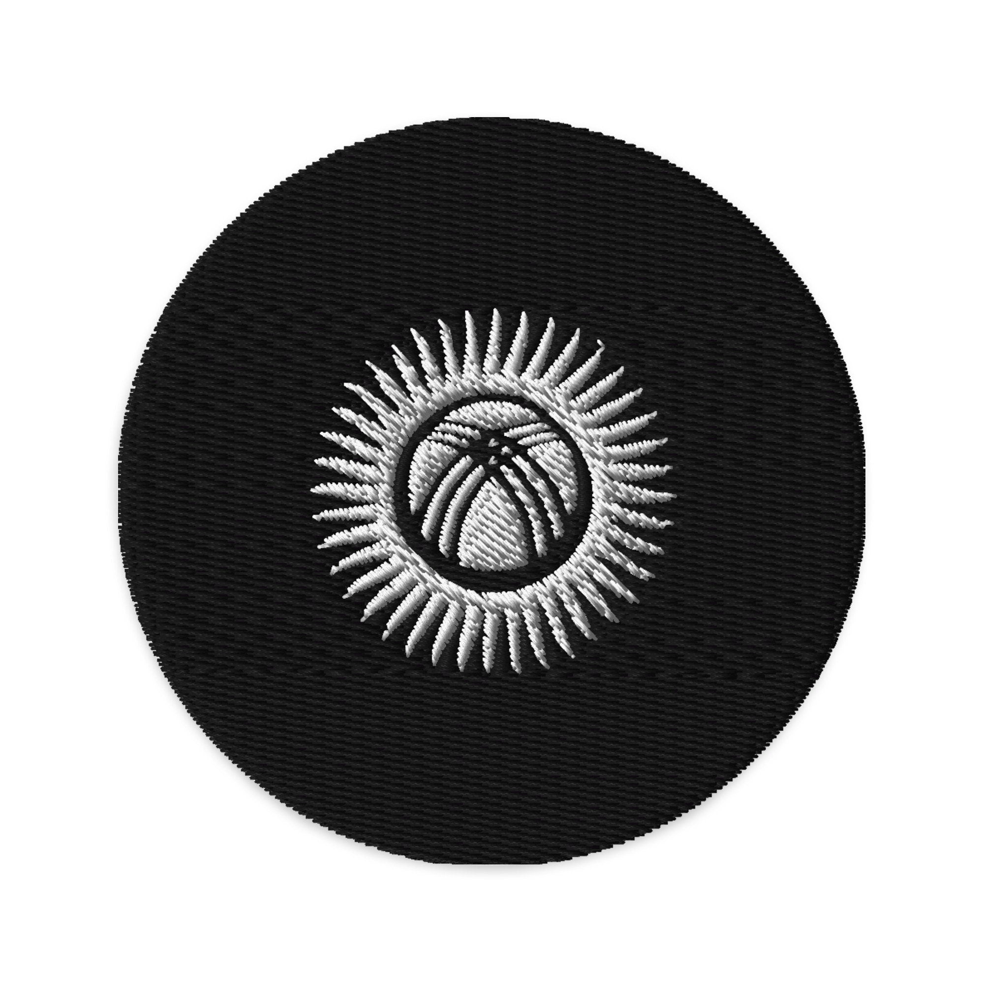 Kyrgyzstan Embroidered Patch, 3" Kyrgyzstan Flag Patch, Circular Kyrgyzstan Patch Embroidery, Iron on/Sew on Patch Embroidery, Кыргызстан