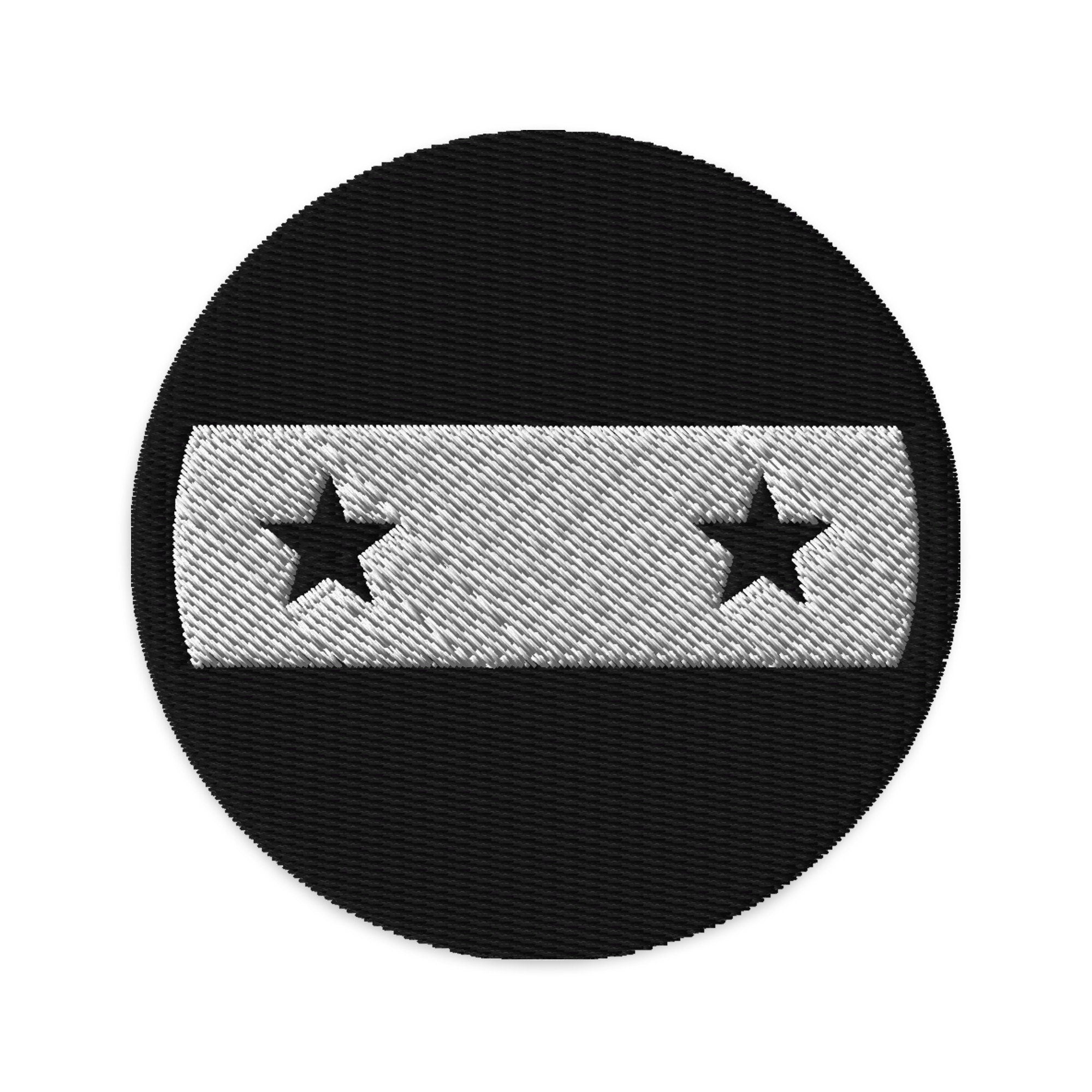 Syria Embroidered Patch, 3" Syrian Flag Patch, Circular Syria Patch Embroidery, Iron on/Sew on Patch Embroidery, سوريا