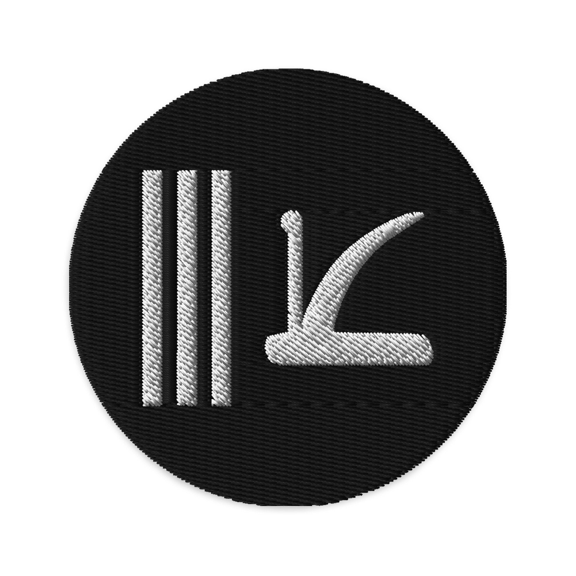 Kashmir Embroidered Patch, 3" Kashmir Flag Patch, Circular Kashmir Patch Embroidery, Iron on/Sew on Patch Embroidery