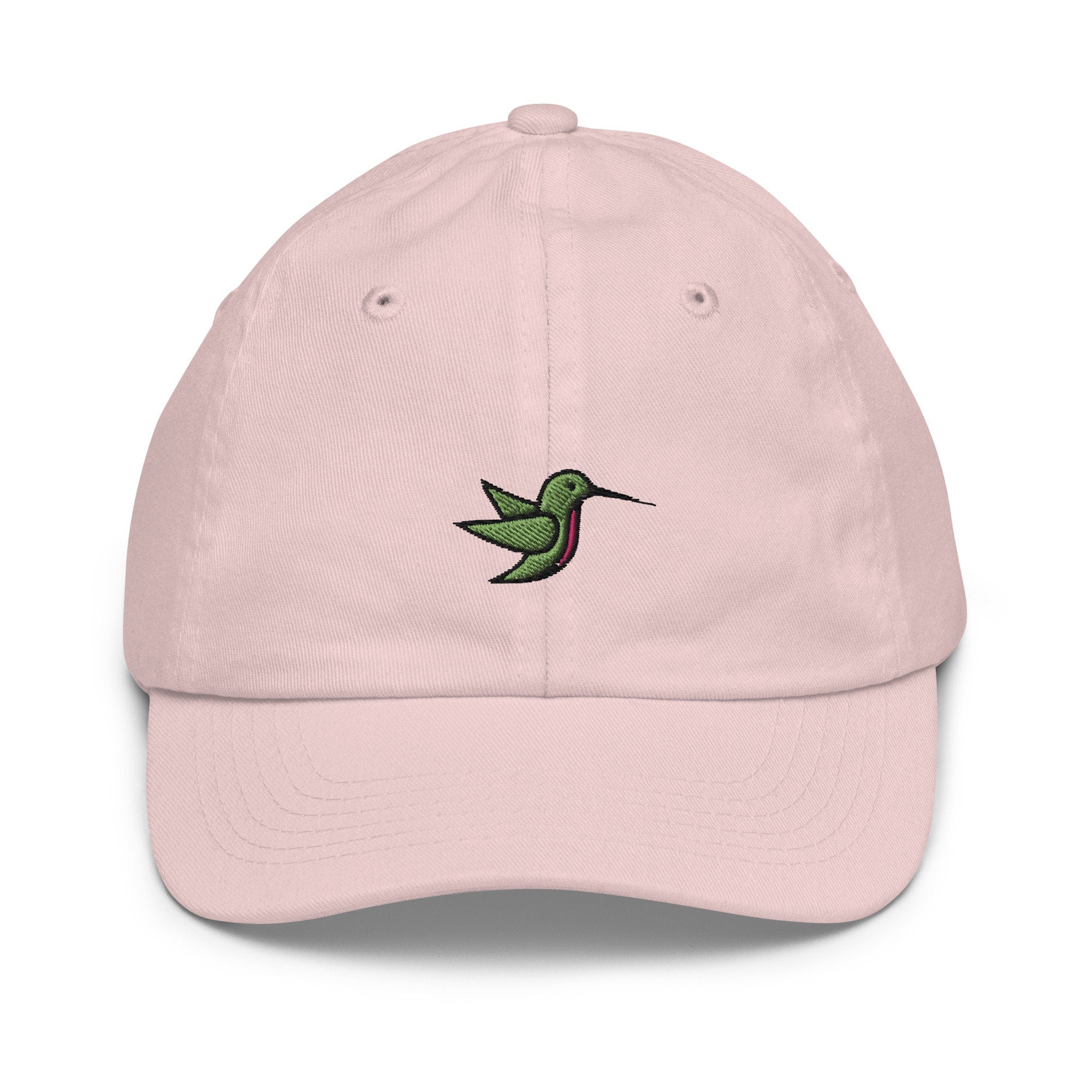 Hummingbird Youth Baseball Cap, Handmade Kids Hat, Embroidered Childrens Hat Gift - Multiple Colors
