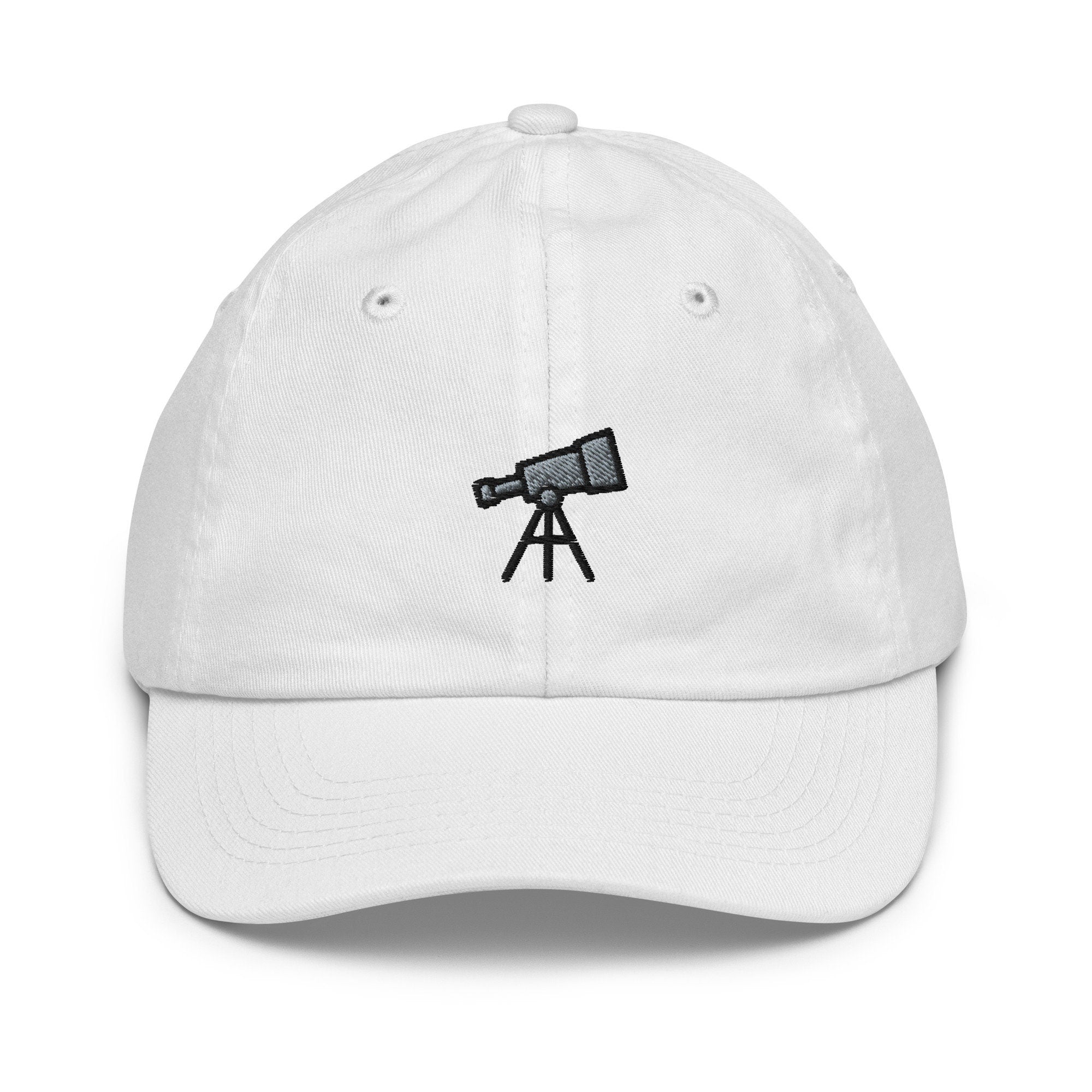 Telescope Youth Baseball Cap, Handmade Kids Hat, Embroidered Childrens Hat Gift - Multiple Colors