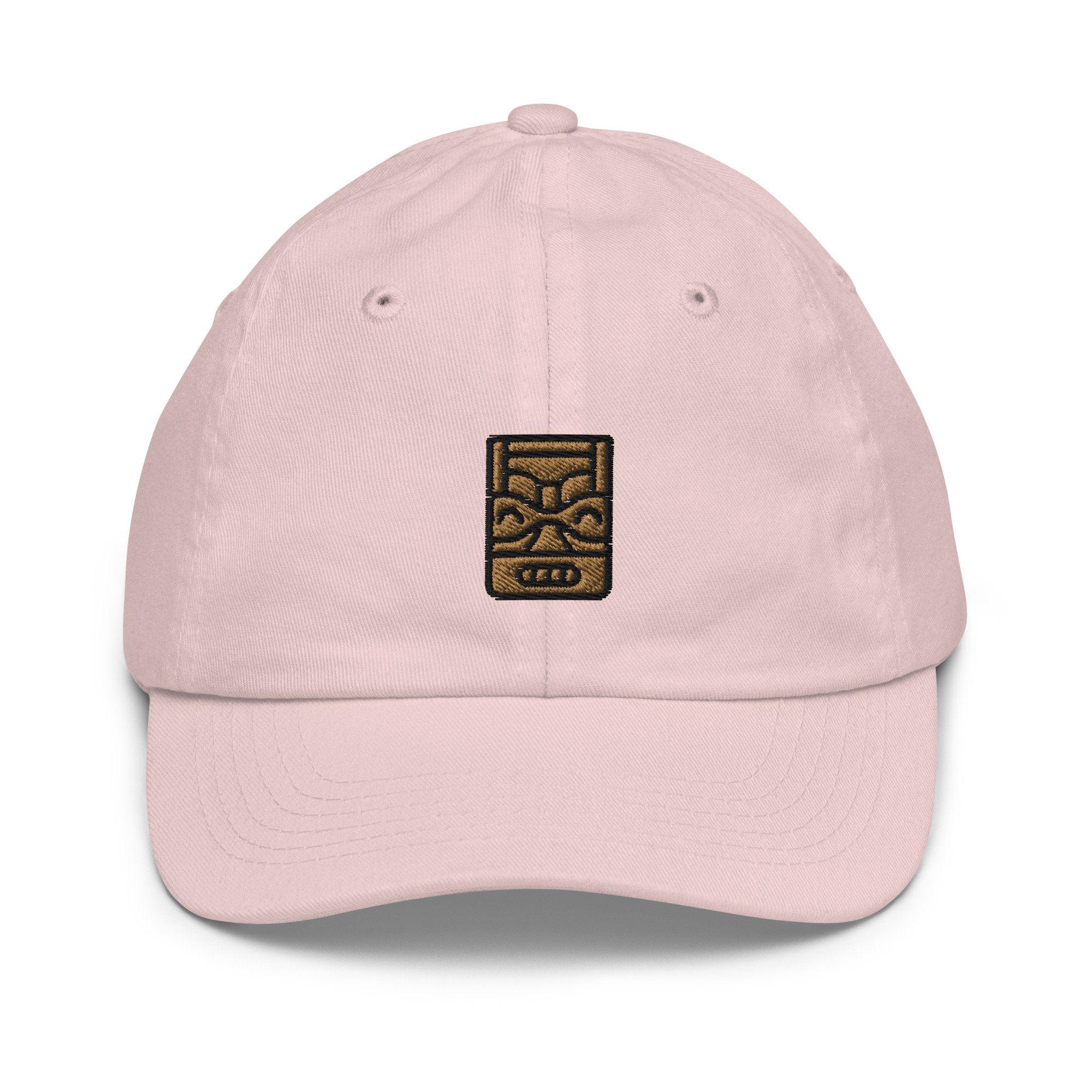 Tiki Youth Baseball Cap, Handmade Kids Hat, Embroidered Childrens Hat Gift - Multiple Colors