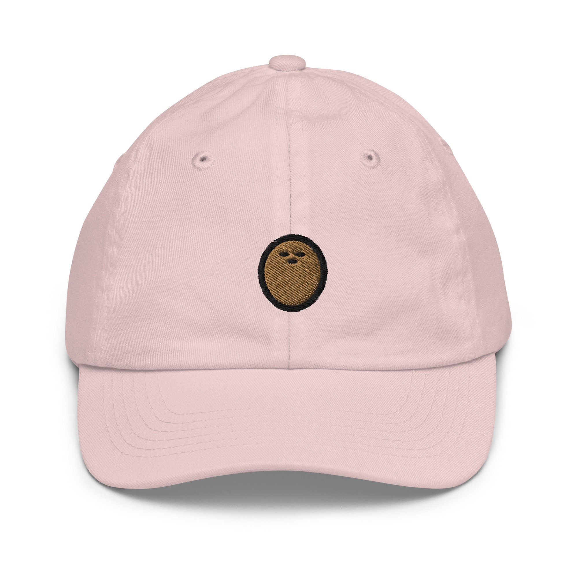 Coconut Youth Baseball Cap, Handmade Kids Hat, Embroidered Childrens Hat Gift - Multiple Colors