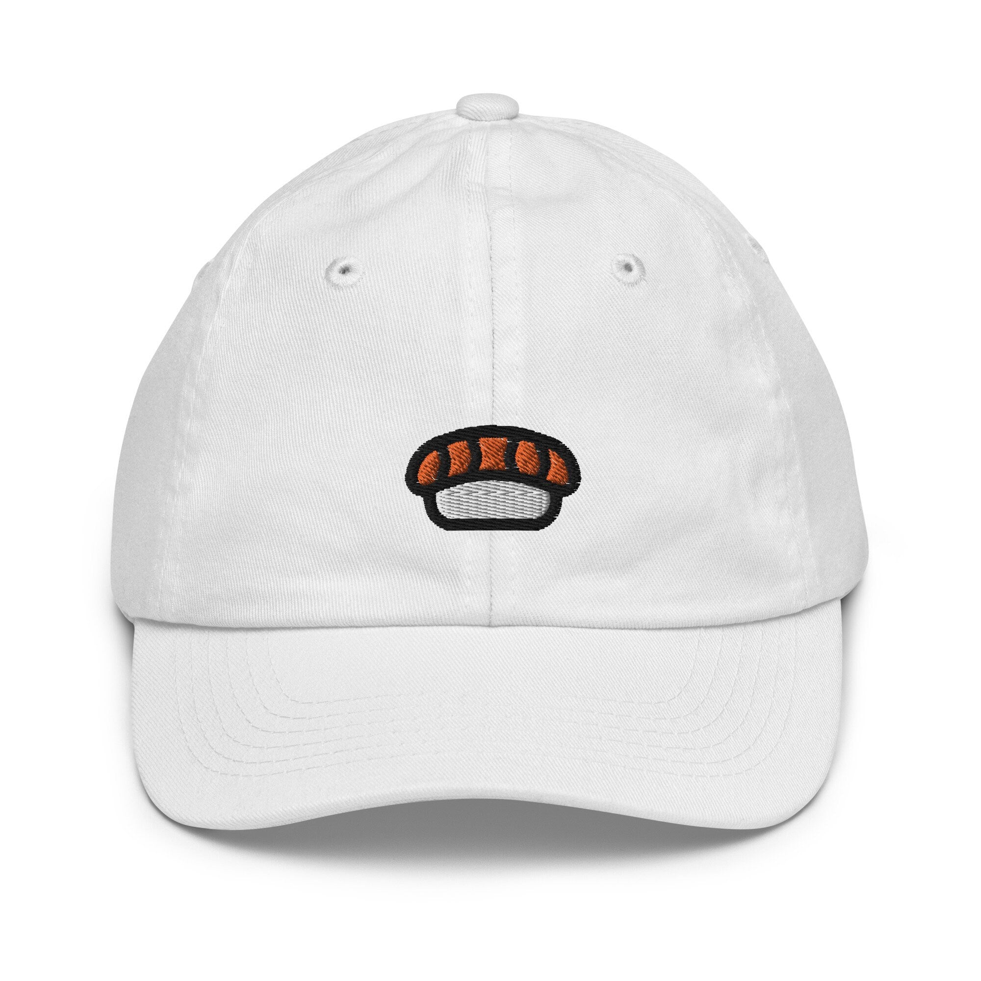 Sushi Youth Baseball Cap, Handmade Kids Hat, Embroidered Childrens Hat Gift - Multiple Colors