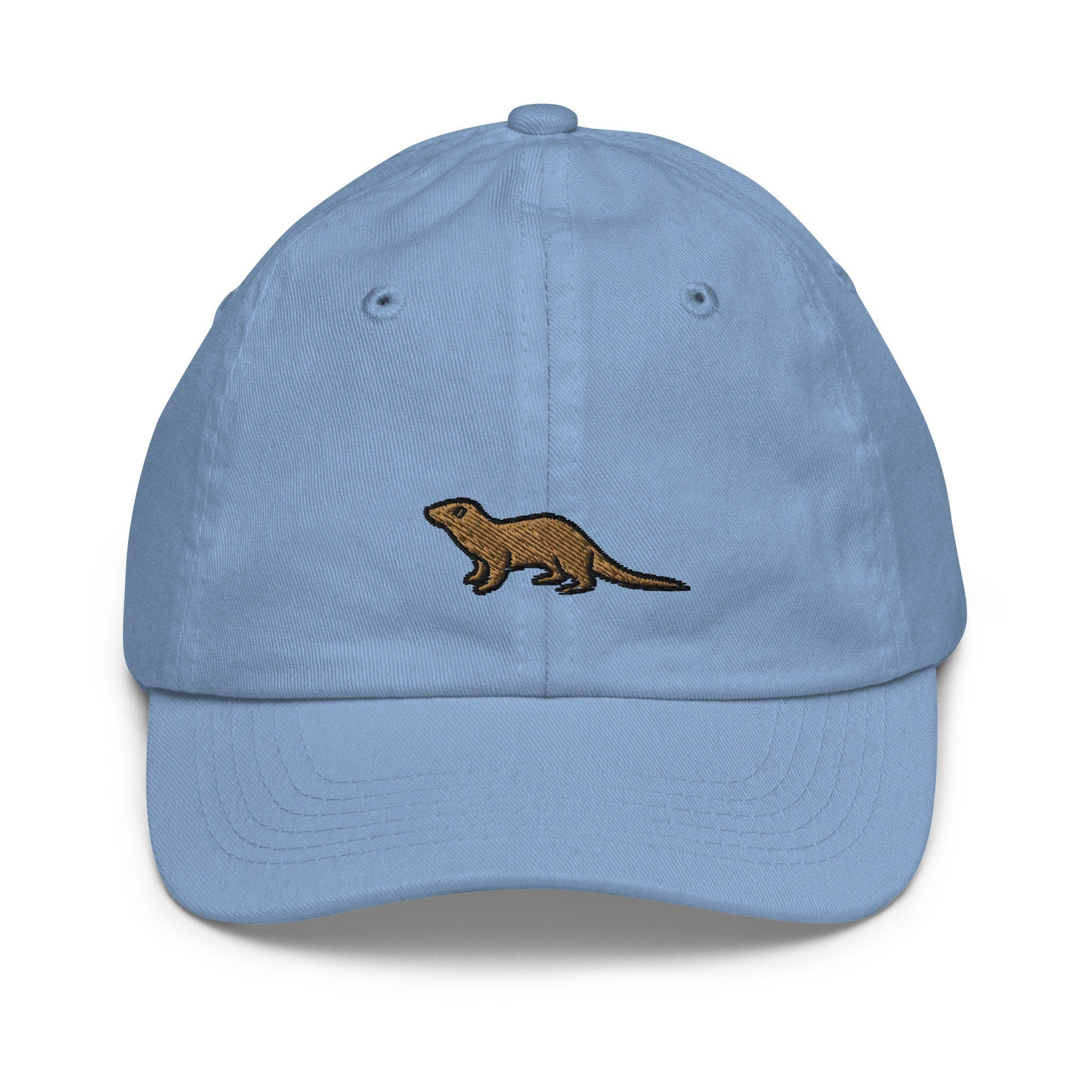 Otter Youth Baseball Cap, Handmade Kids Hat, Embroidered Childrens Hat Gift - Multiple Colors
