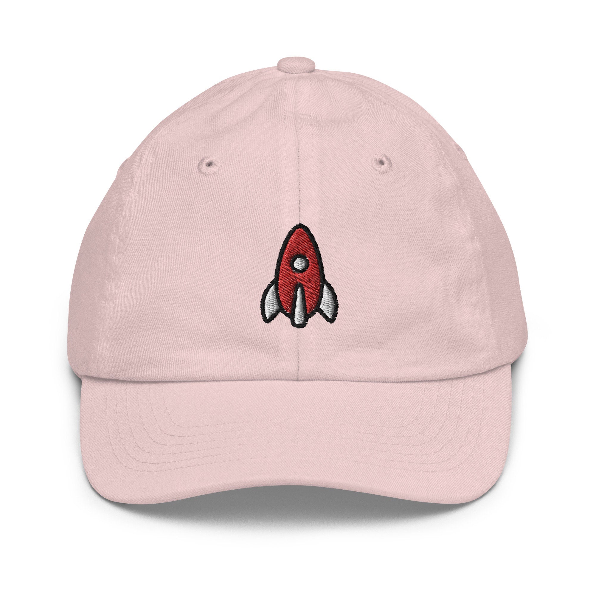 Rocket Youth Baseball Cap, Handmade Kids Hat, Embroidered Childrens Hat Gift - Multiple Colors
