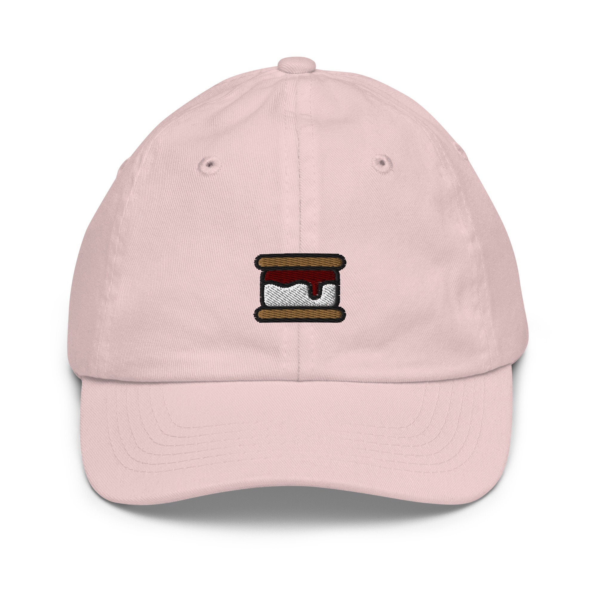 Smore Youth Baseball Cap, Handmade Kids Hat, Embroidered Childrens Hat Gift - Multiple Colors