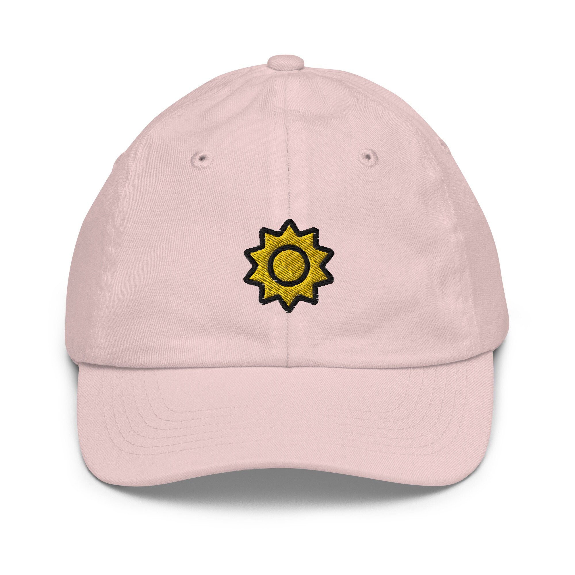 Sun Youth Baseball Cap, Handmade Kids Hat, Embroidered Childrens Hat Gift - Multiple Colors
