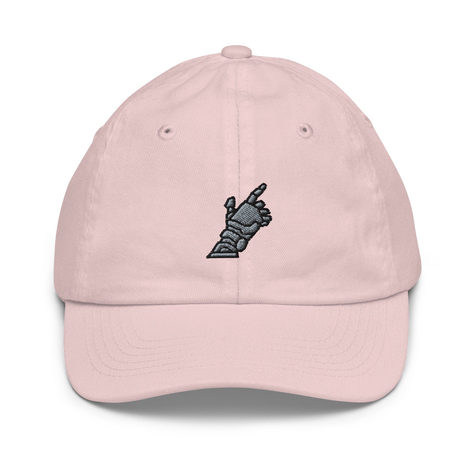Robot Arm Youth Baseball Cap, Handmade Kids Hat, Embroidered Childrens Hat Gift - Multiple Colors