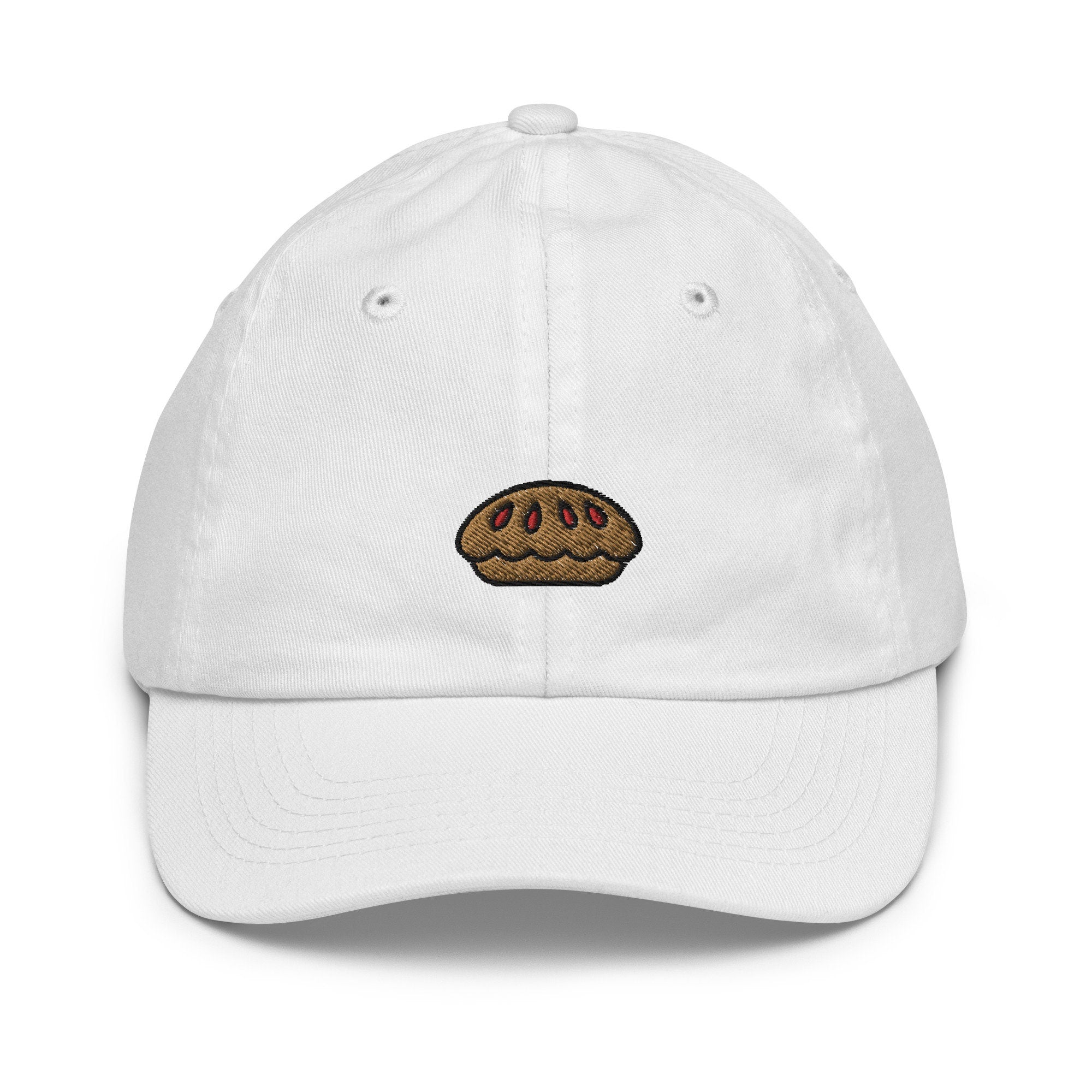 Apple Pie Youth Baseball Cap, Handmade Kids Hat, Embroidered Childrens Hat Gift - Multiple Colors