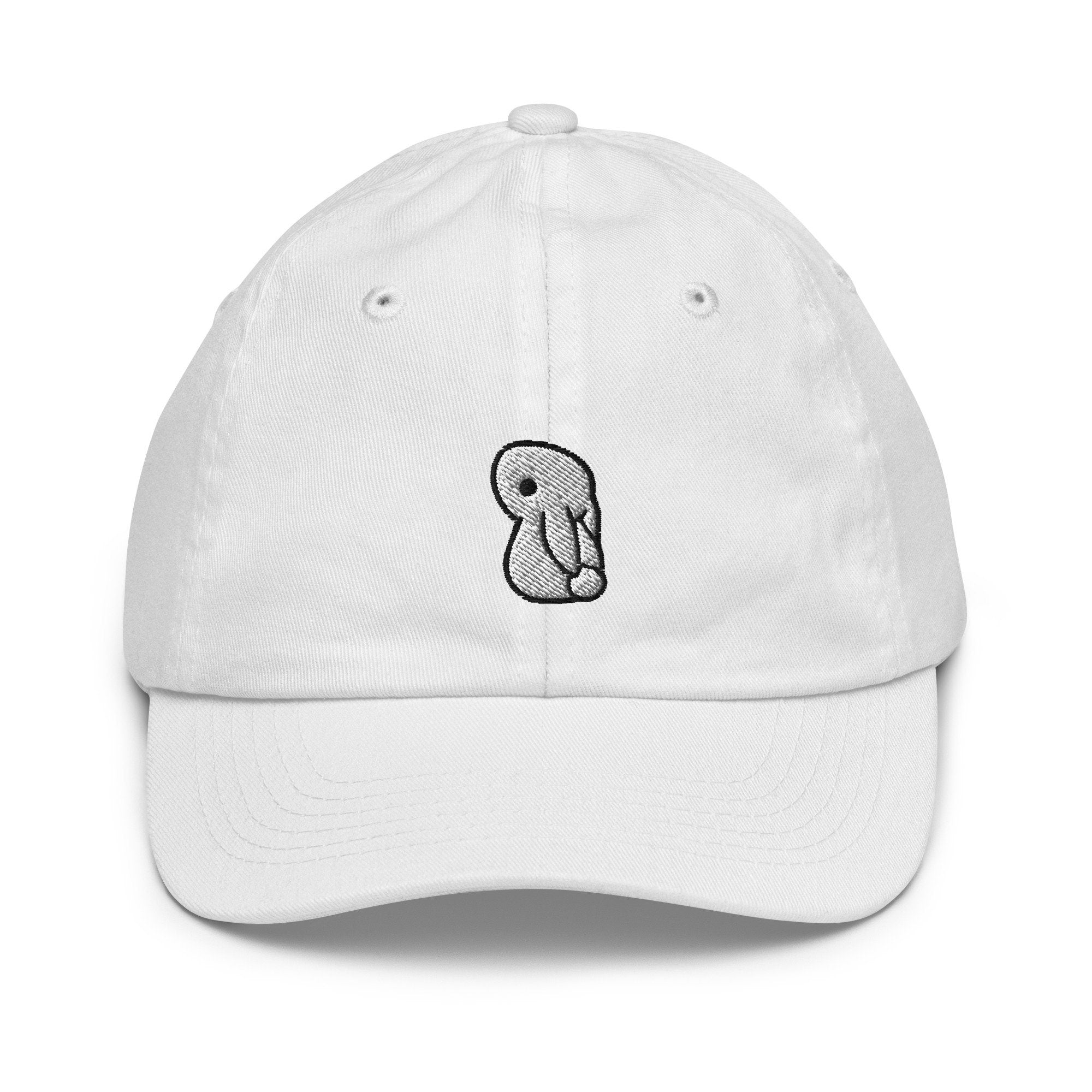 Bunny Youth Baseball Cap, Handmade Kids Hat, Embroidered Childrens Hat Gift - Multiple Colors