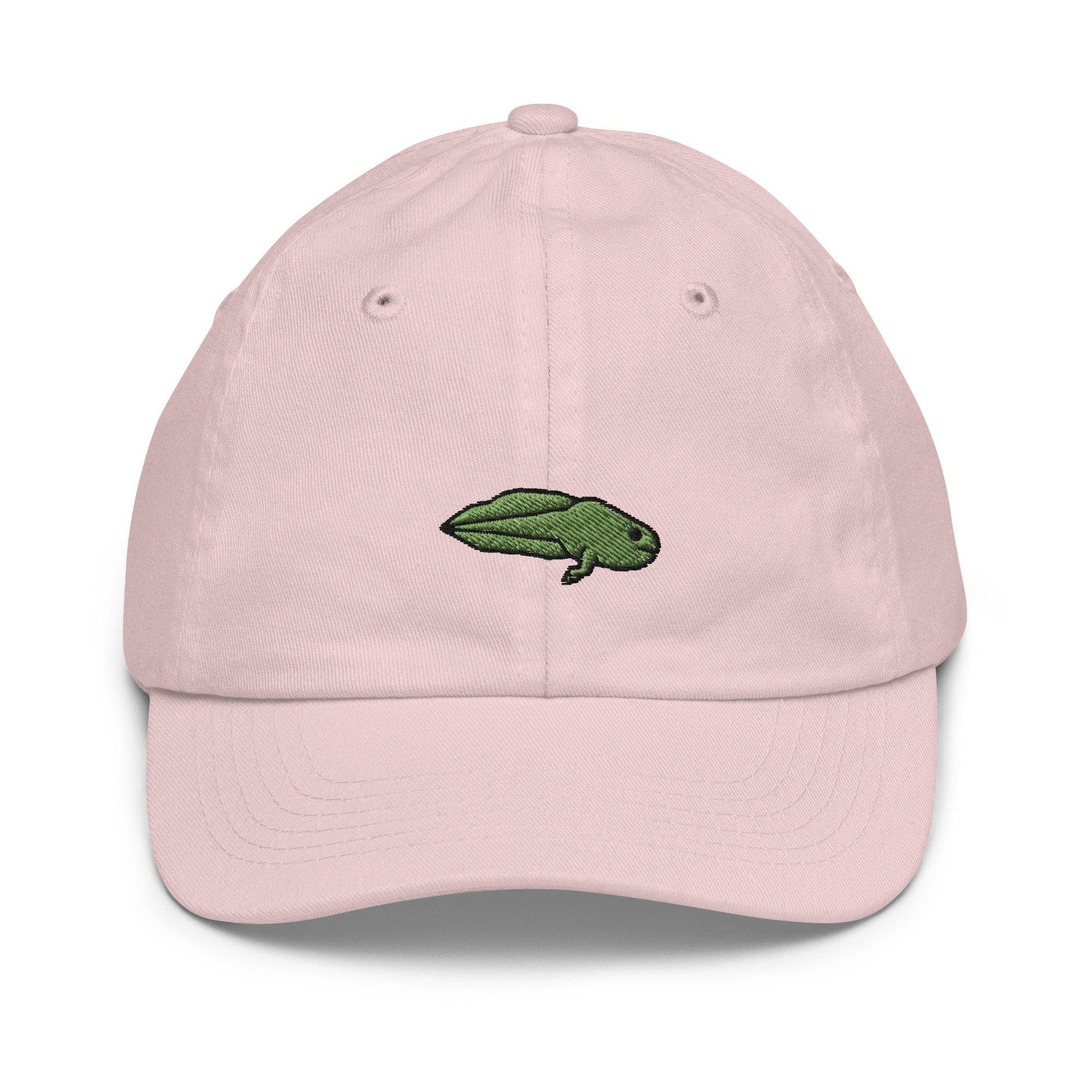 Tadpole Youth Baseball Cap, Handmade Kids Hat, Embroidered Childrens Hat Gift - Multiple Colors