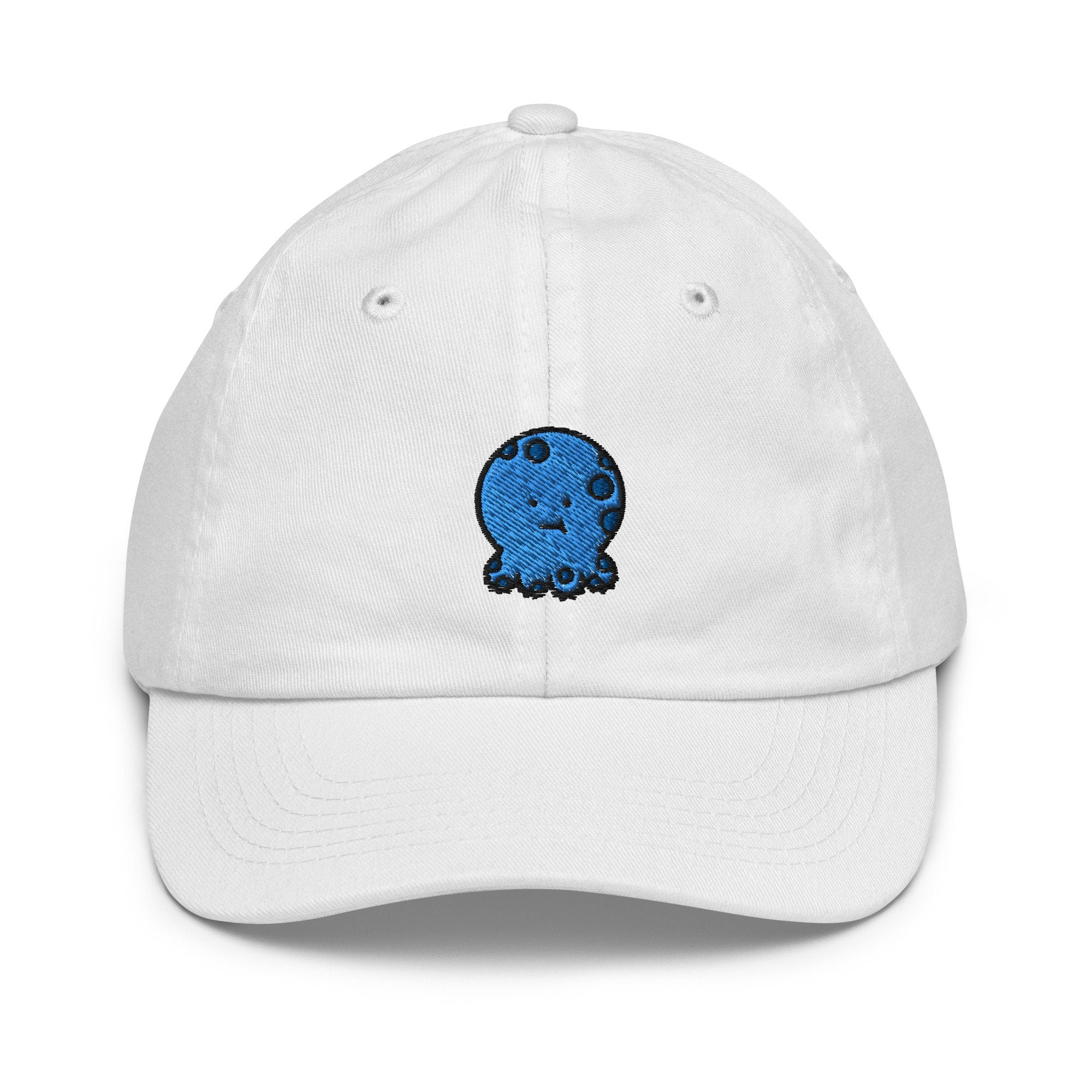 Octopus Youth Baseball Cap, Handmade Kids Hat, Cute Octopus Embroidered Childrens Hat Gift - Multiple Colors
