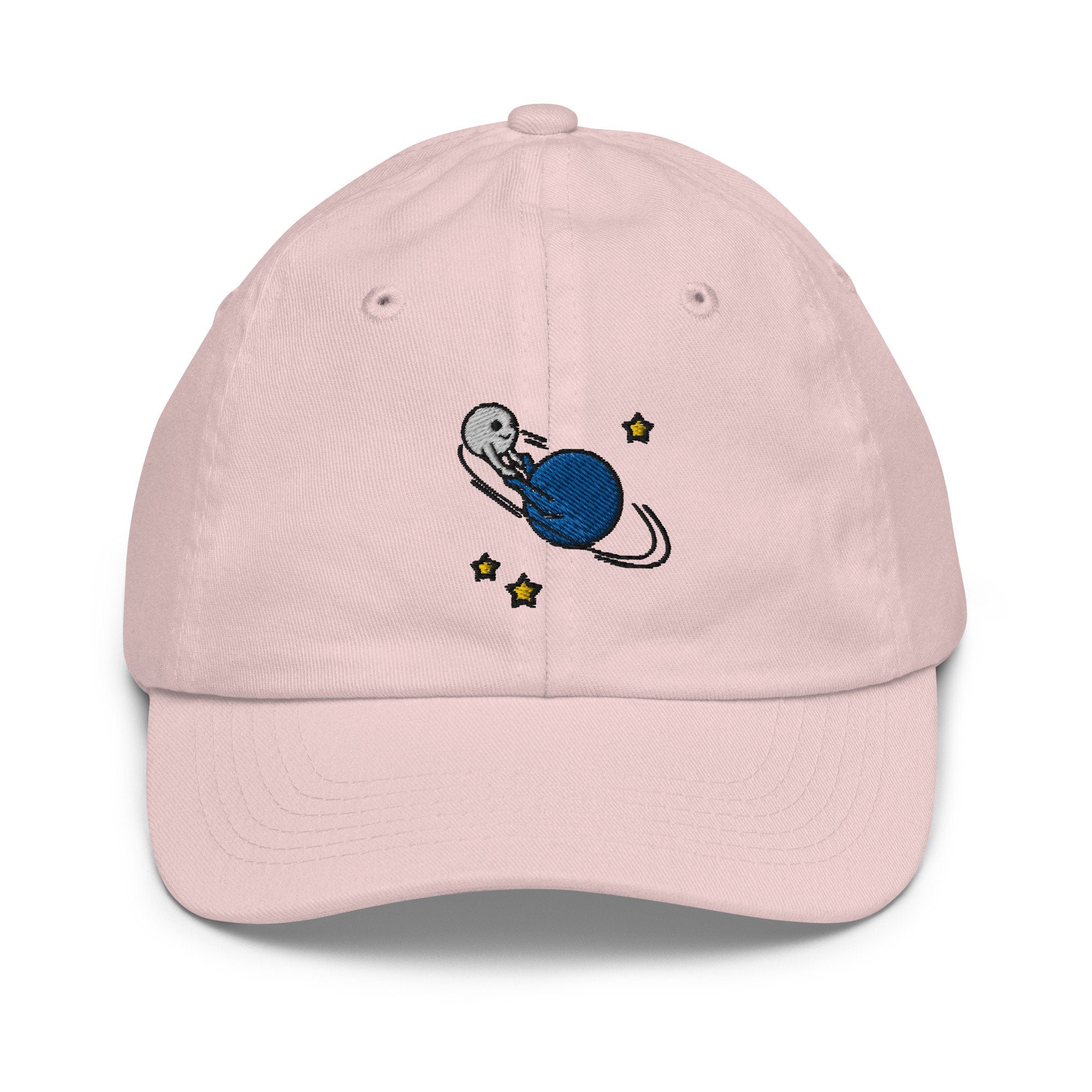 Planets Orbit Youth Baseball Cap, Handmade Kids Hat, Embroidered Childrens Hat Gift - Multiple Colors