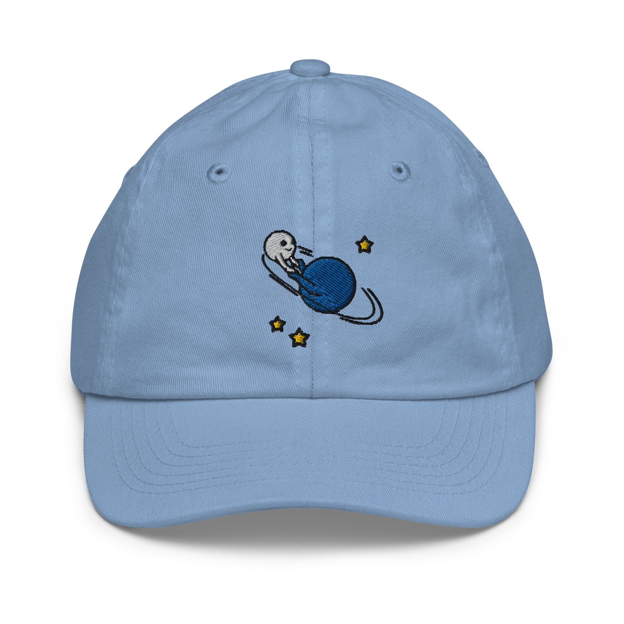 Planets Orbit Youth Baseball Cap, Handmade Kids Hat, Embroidered Childrens Hat Gift - Multiple Colors