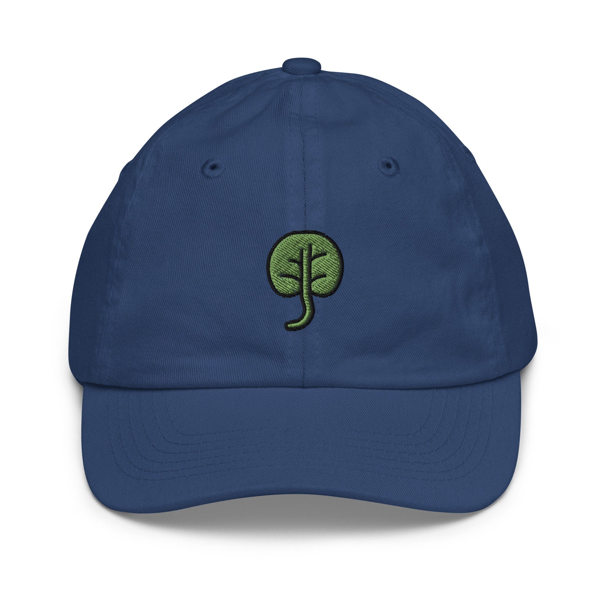 Spinach Youth Baseball Cap, Handmade Kids Hat, Embroidered Childrens Hat Gift - Multiple Colors