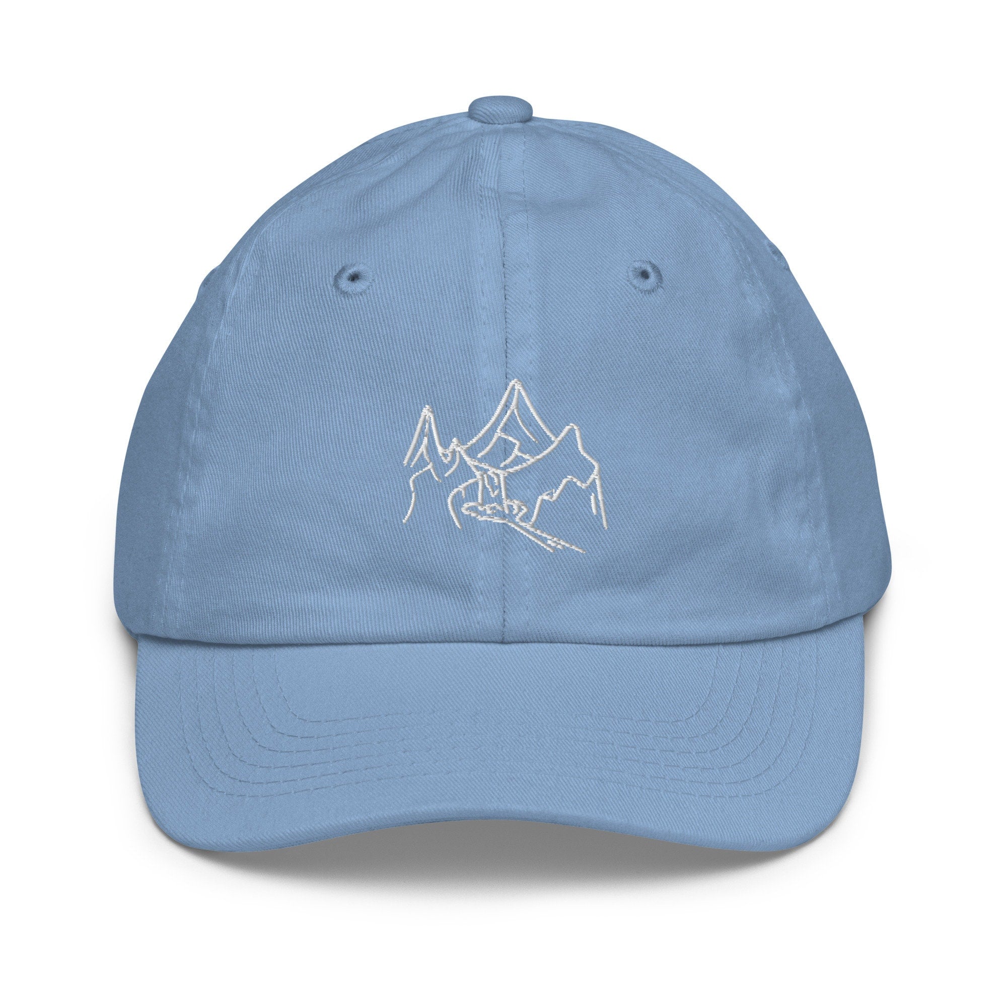 Waterfall Youth Baseball Cap, Handmade Kids Hat, Embroidered Childrens Hat Gift - Multiple Colors