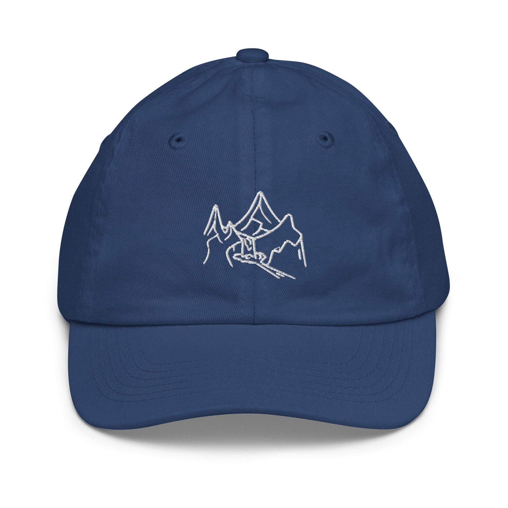 Waterfall Youth Baseball Cap, Handmade Kids Hat, Embroidered Childrens Hat Gift - Multiple Colors