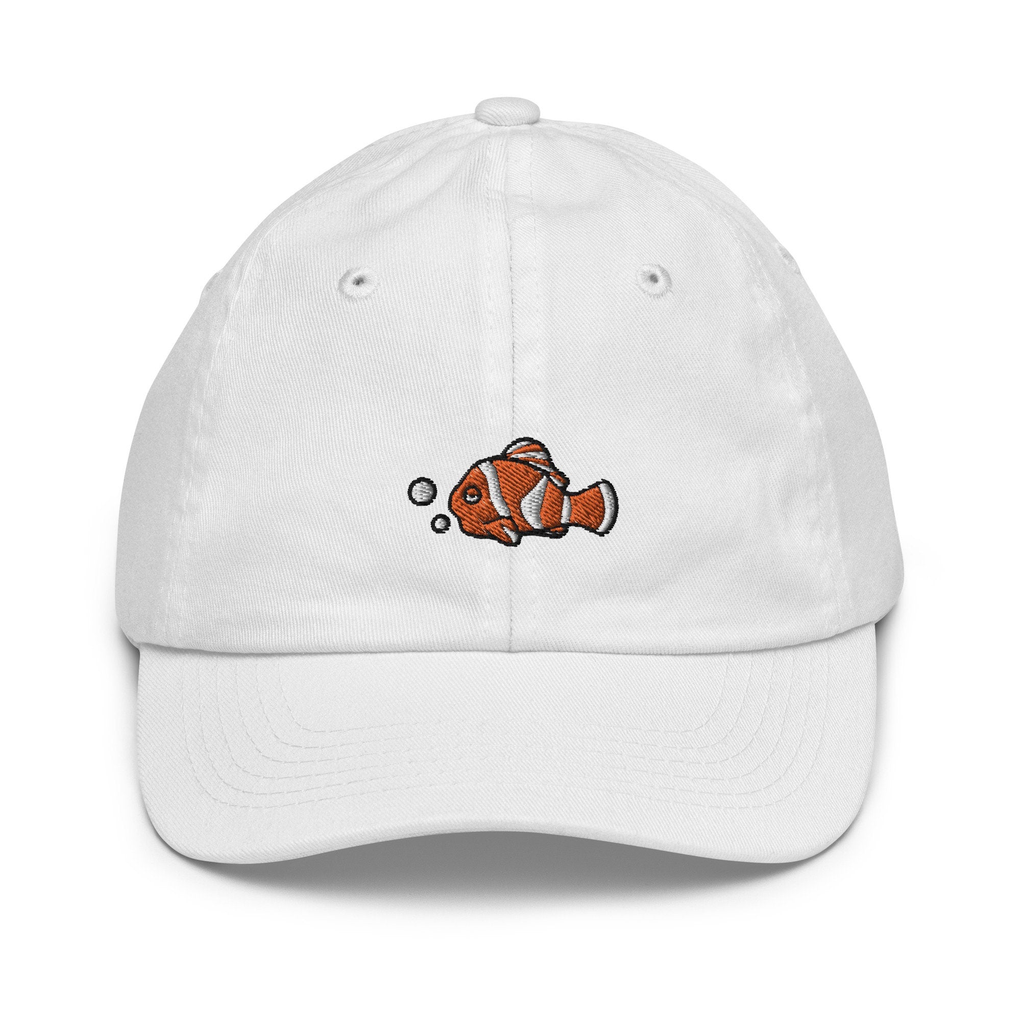 Clown Fish Youth Baseball Cap, Handmade Kids Hat, Embroidered Childrens Hat Gift - Multiple Colors