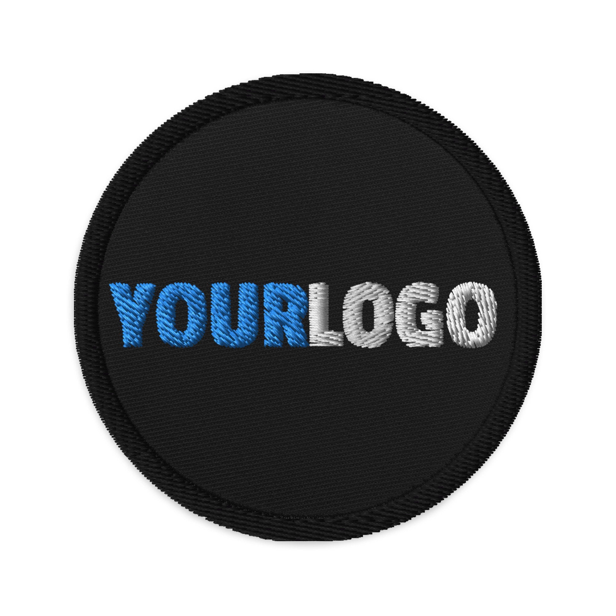 Your Logo Embroidered Patch, Customized Logo Iron or Sew on Patch, Circular 3" Logo Patch, Promotional Logo Patch, Three Inch Logo Patch