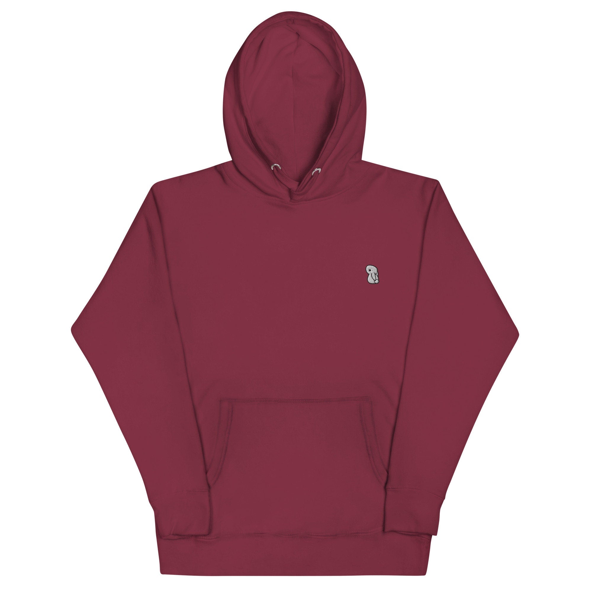 Bunny Unisex Hoodie, Handmade Embroidered Hoodie, Premium Hooded Sweater, Hoodie Embroidery - Multiple Colors