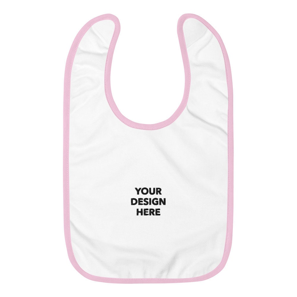 Your Design Custom Bib, Handmade Premium Baby Bib, New Parent Baby Shower Gift, Personalized Design Baby Bib - Multiple Colors