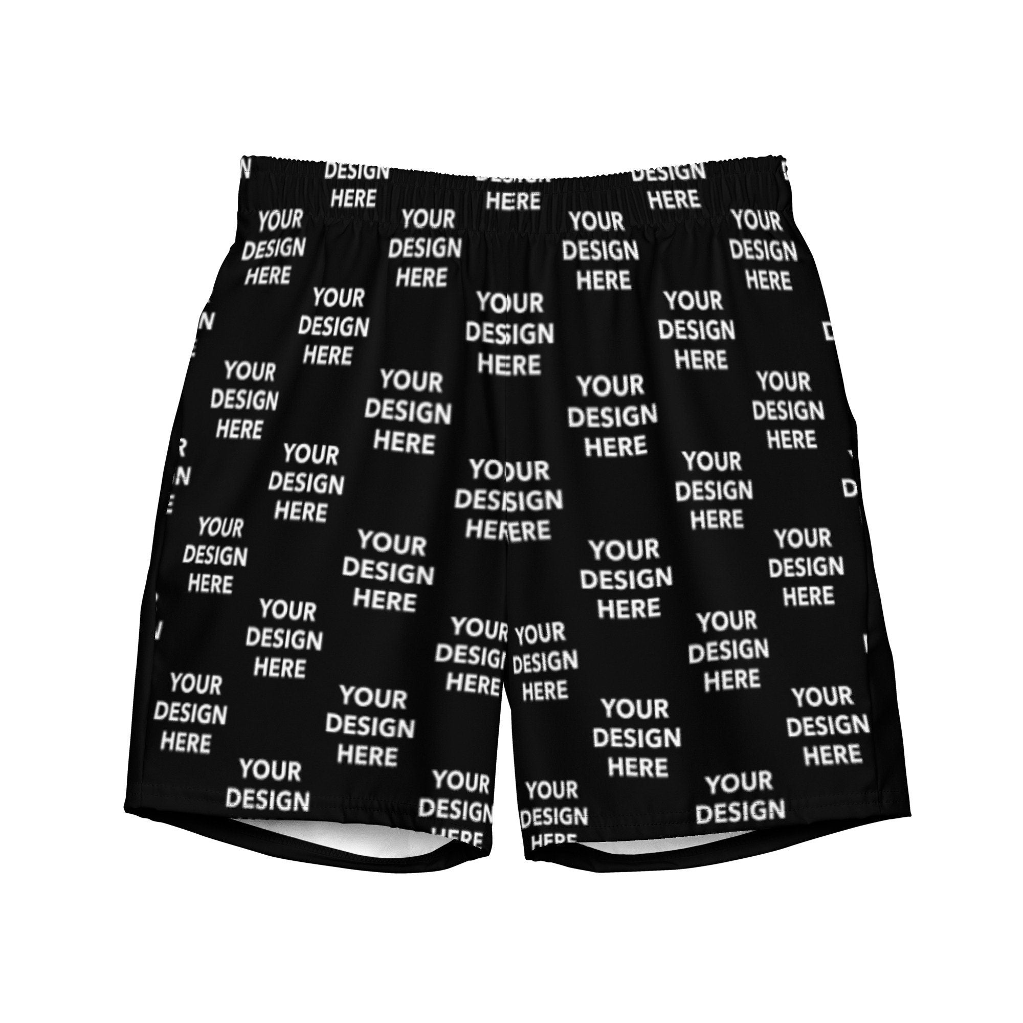 All Over Print Mens Swim Trunks, Your Design or Photo Personalized Swim Trunks, Premium SPF 50 Swim Trunks - Full Color