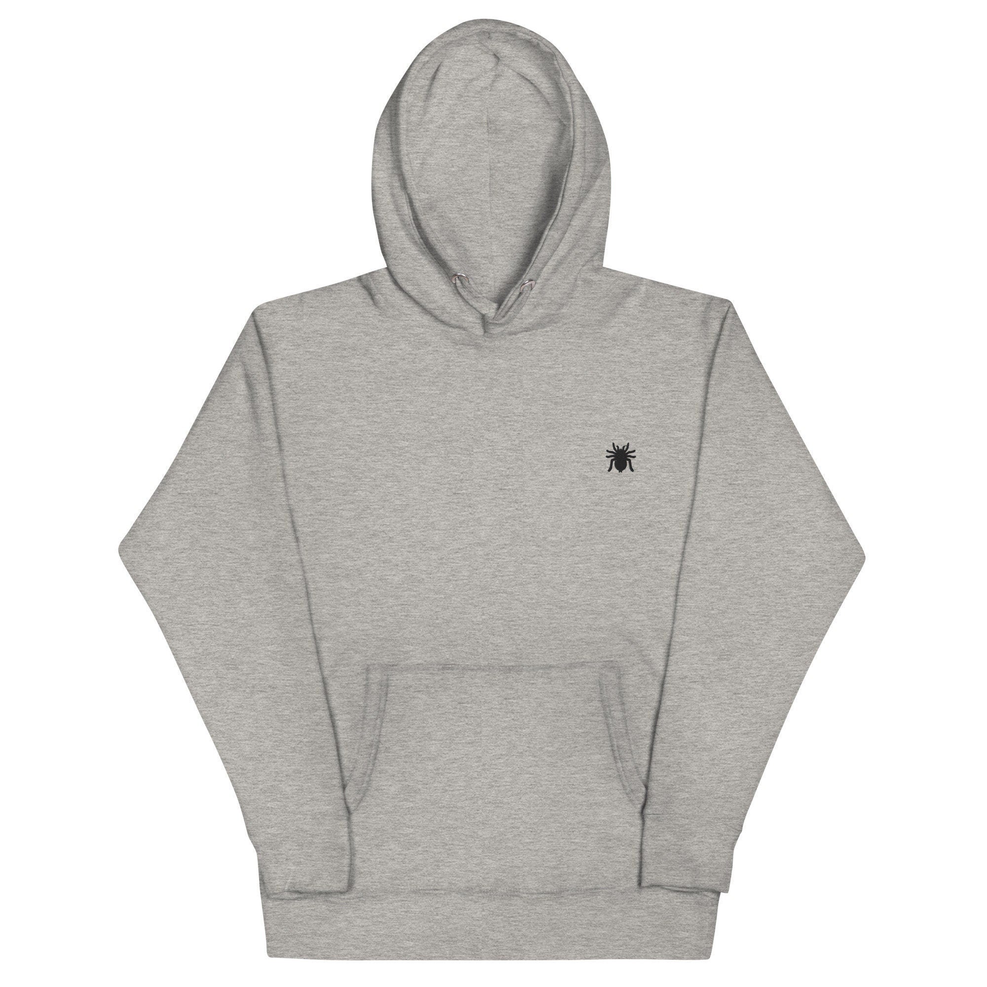 Tarantula Spider Unisex Hoodie, Handmade Embroidered Hoodie, Premium Hooded Sweater, Hoodie Embroidery - Multiple Colors