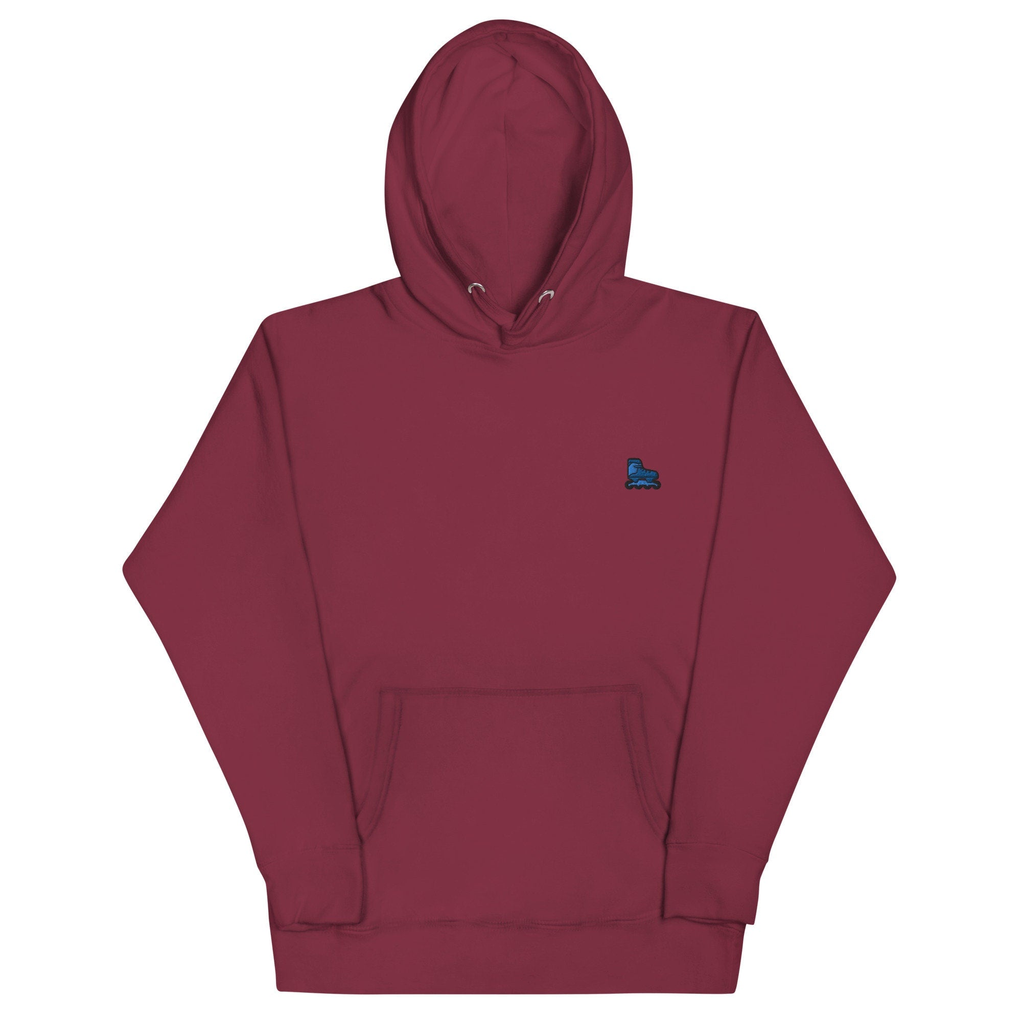 Rollerblade Unisex Hoodie, Handmade Embroidered Hoodie, Premium Hooded Sweater, Hoodie Embroidery - Multiple Colors