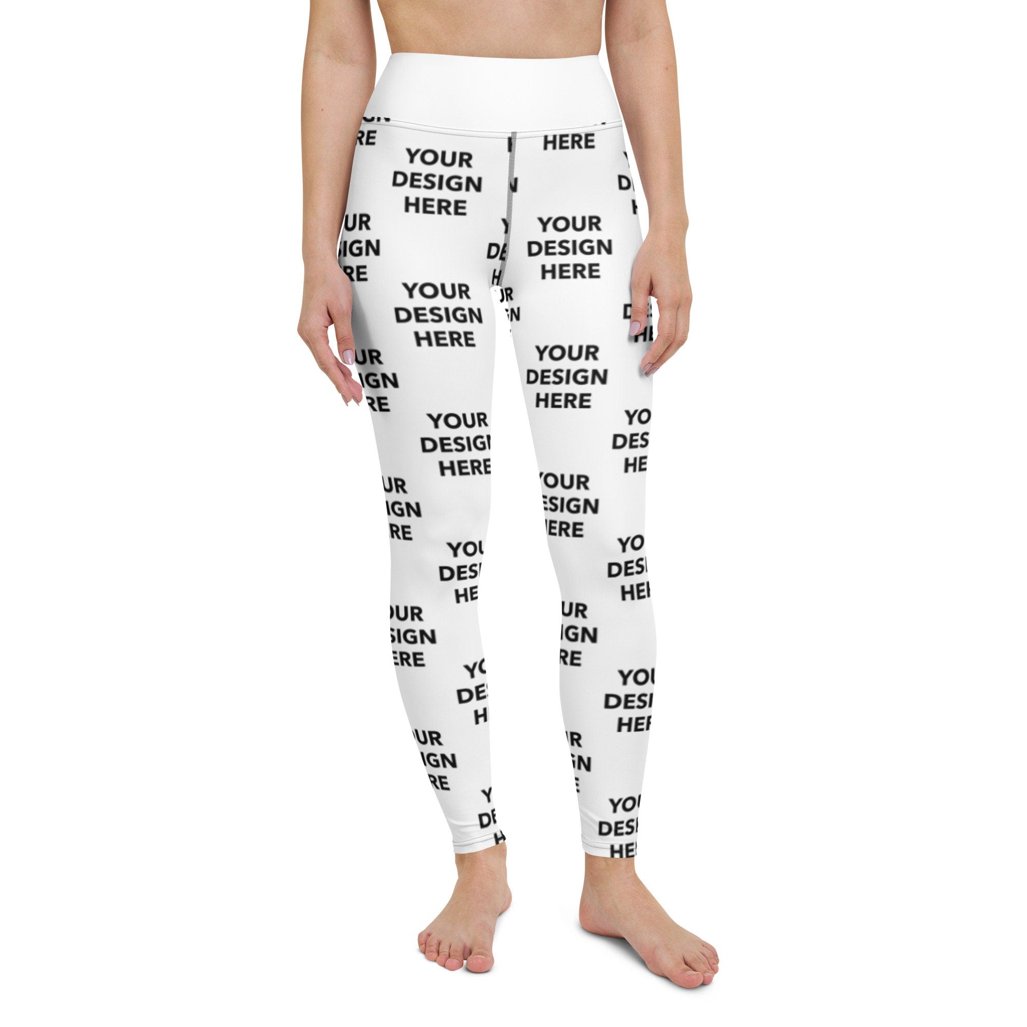 Custom Yoga Leggings, Customized Yoga Pants, Personalized Design or Text Yoga Pants, Your Logo Yoga Pants, Bulk Promotional Yoga Pants