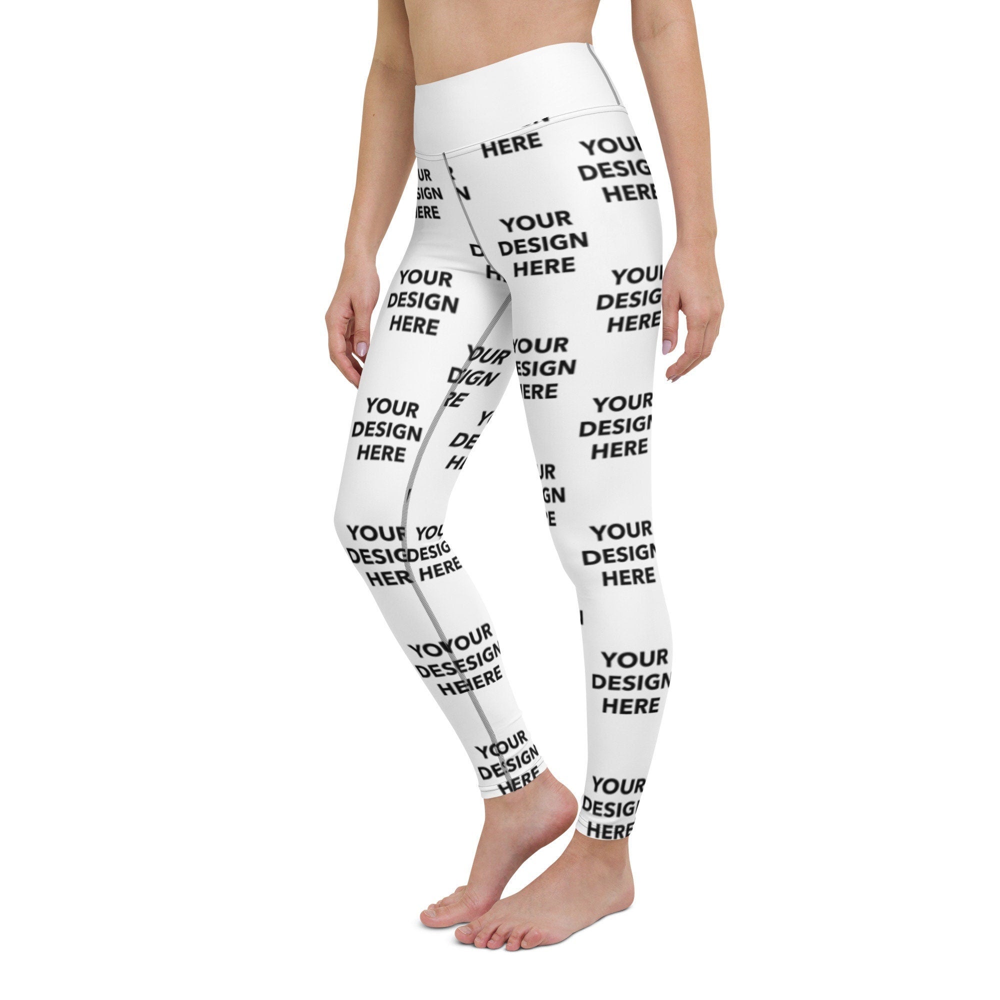 Custom Yoga Leggings, Customized Yoga Pants, Personalized Design or Text Yoga Pants, Your Logo Yoga Pants, Bulk Promotional Yoga Pants