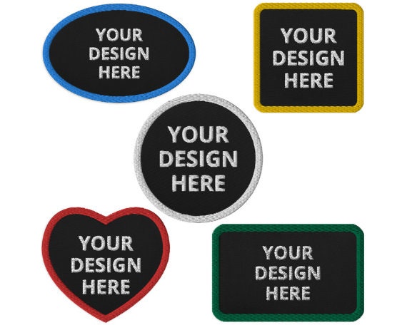 Custom 3 Embroidered Patch, Iron On Patch, Personalized Text Logo or